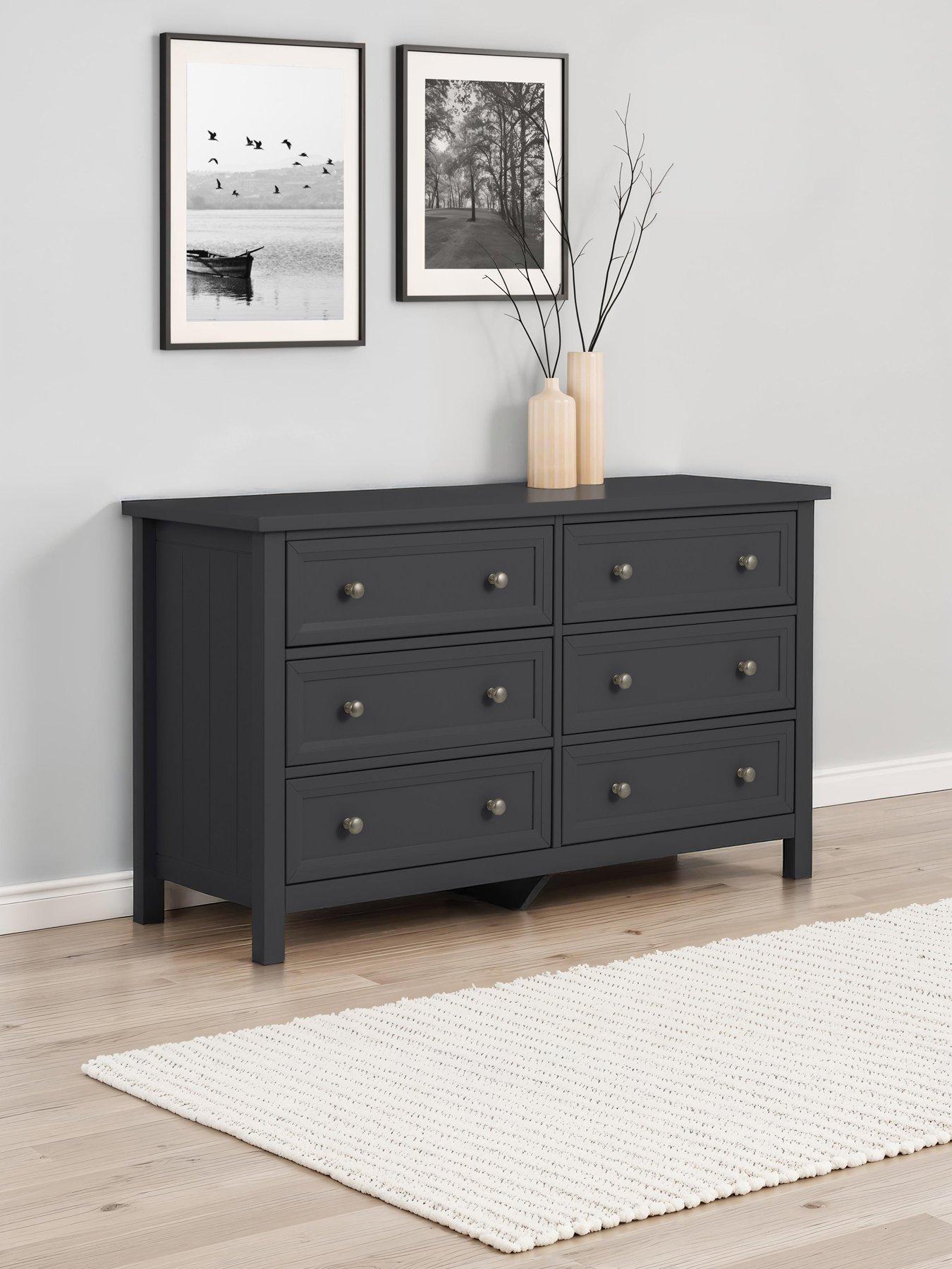 Julian Bowen Maine 6 Drawer Wide Chest