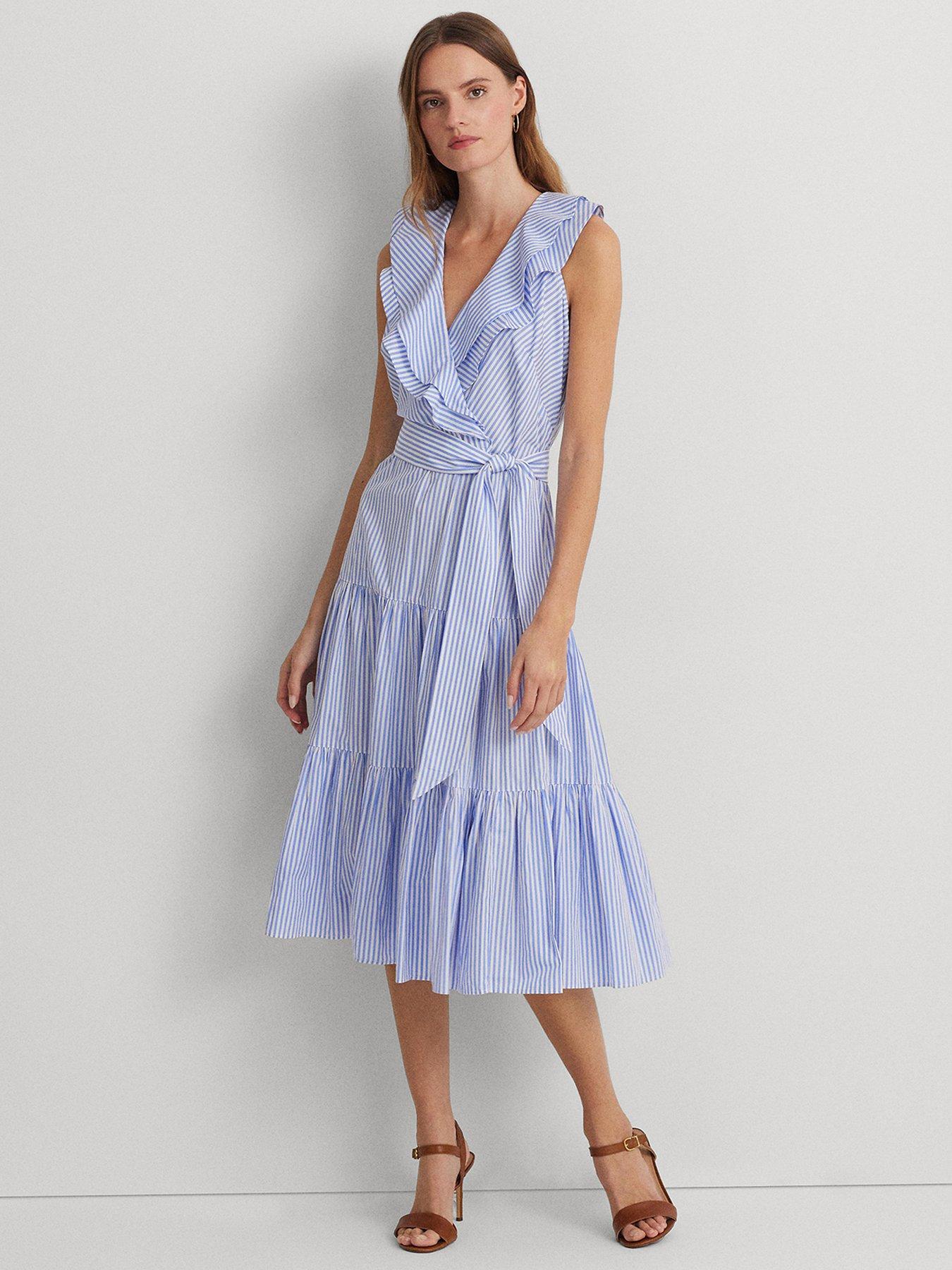 Tabraelin Stripe Sleeveless Dress Blue
