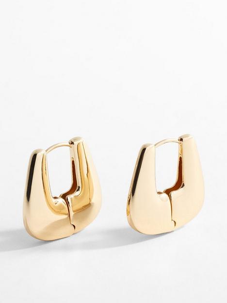 mango-gold-geometric-hoop-earrings