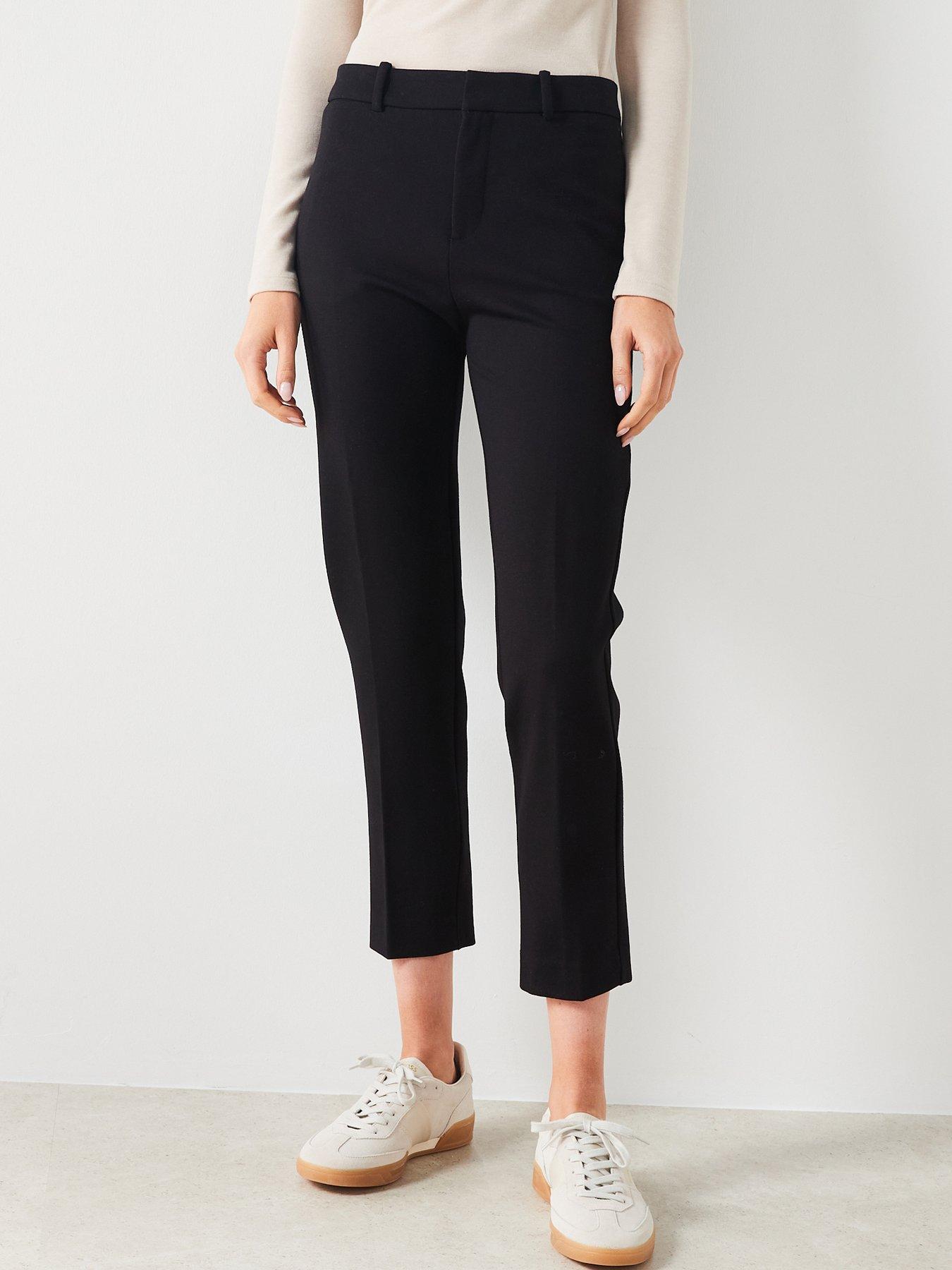 Petite, Heather Grey Essential Ponte de Roma Sculpting Straight-Leg Pant