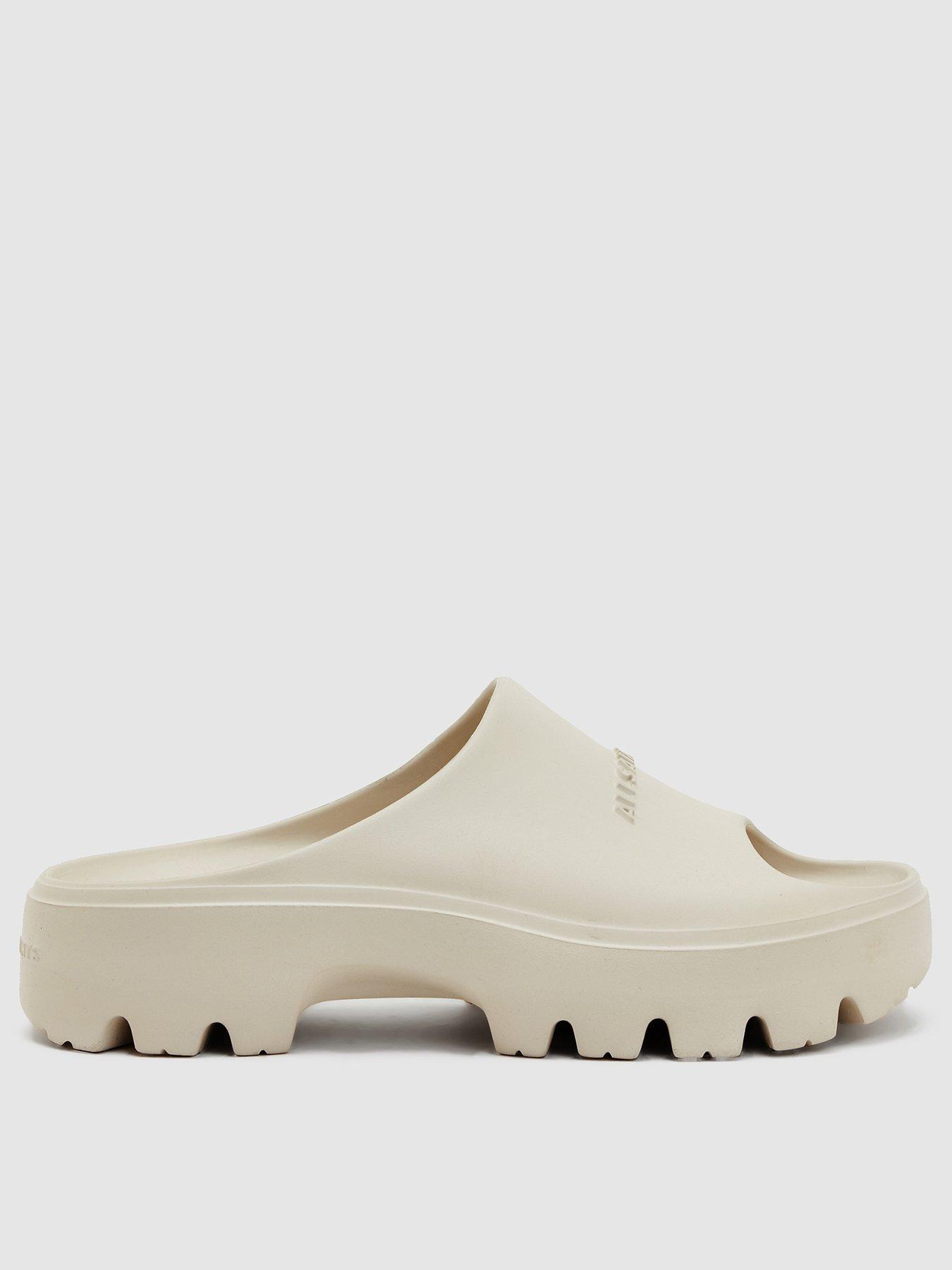 AllSaints Eclipse Flatform Sliders - White