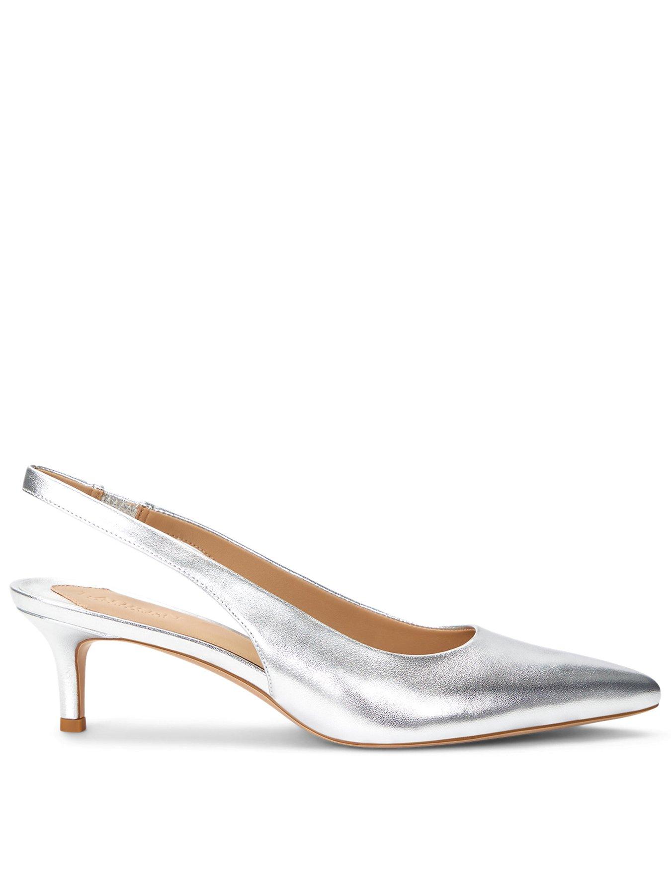 Lauren by Ralph Lauren Lolah Slingbacks - Silver | Very.co.uk