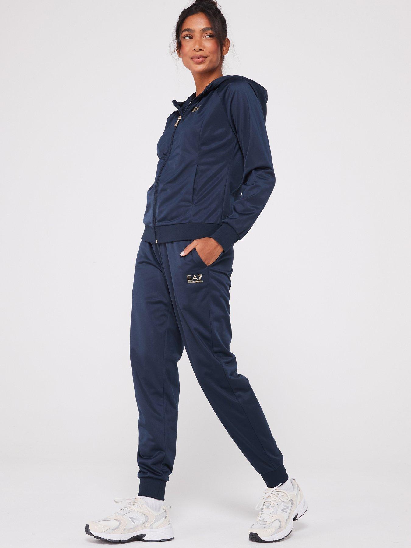 Ea7 tracksuit navy on sale