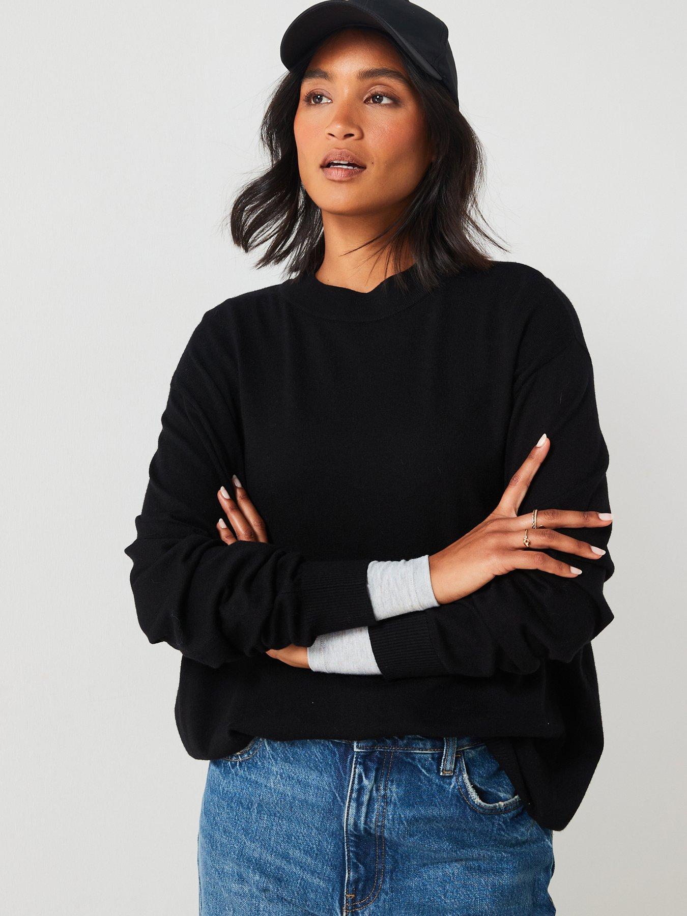 Mango clearance black sweater