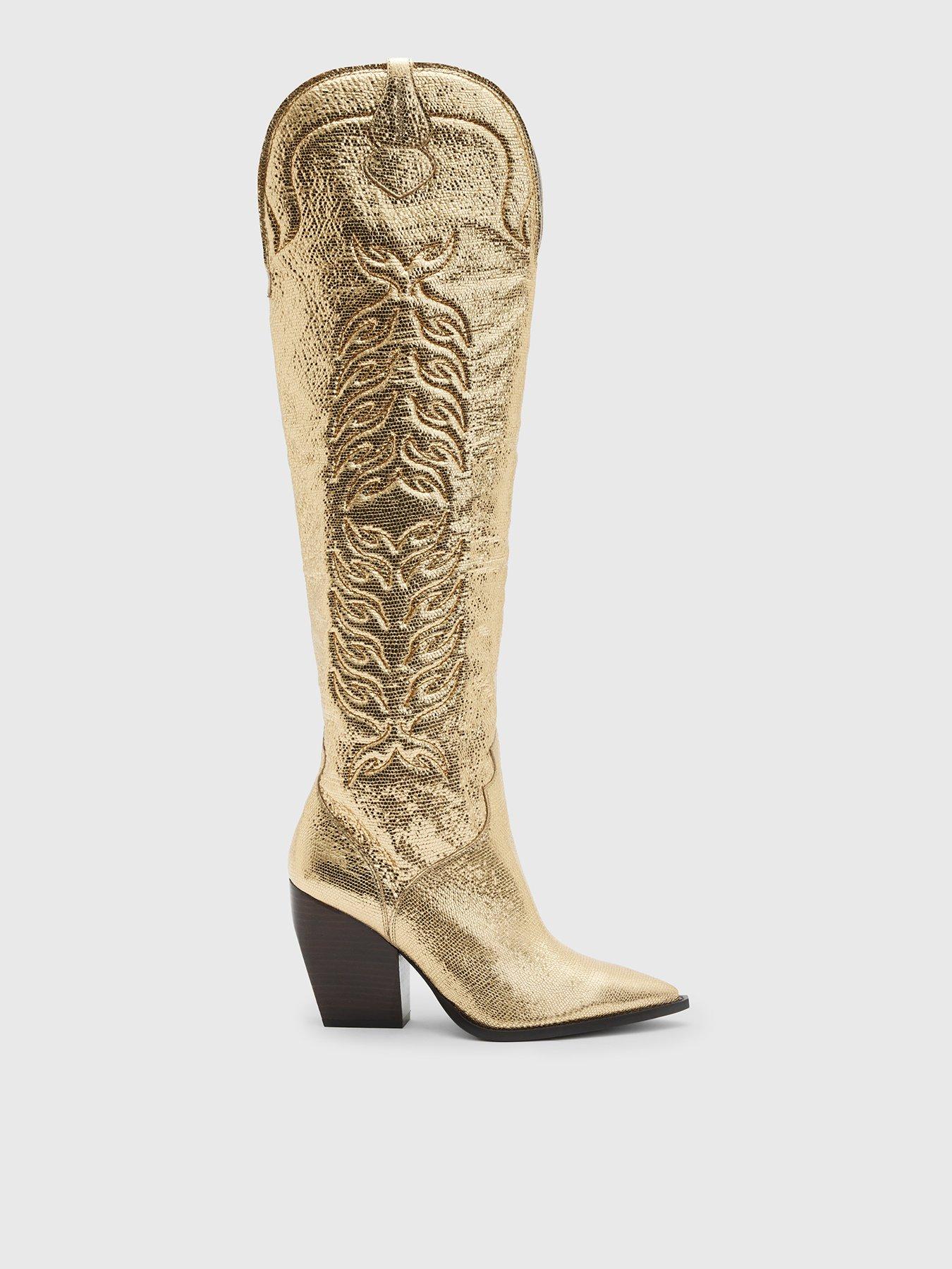 Allsaints Roxanne Boots - Gold