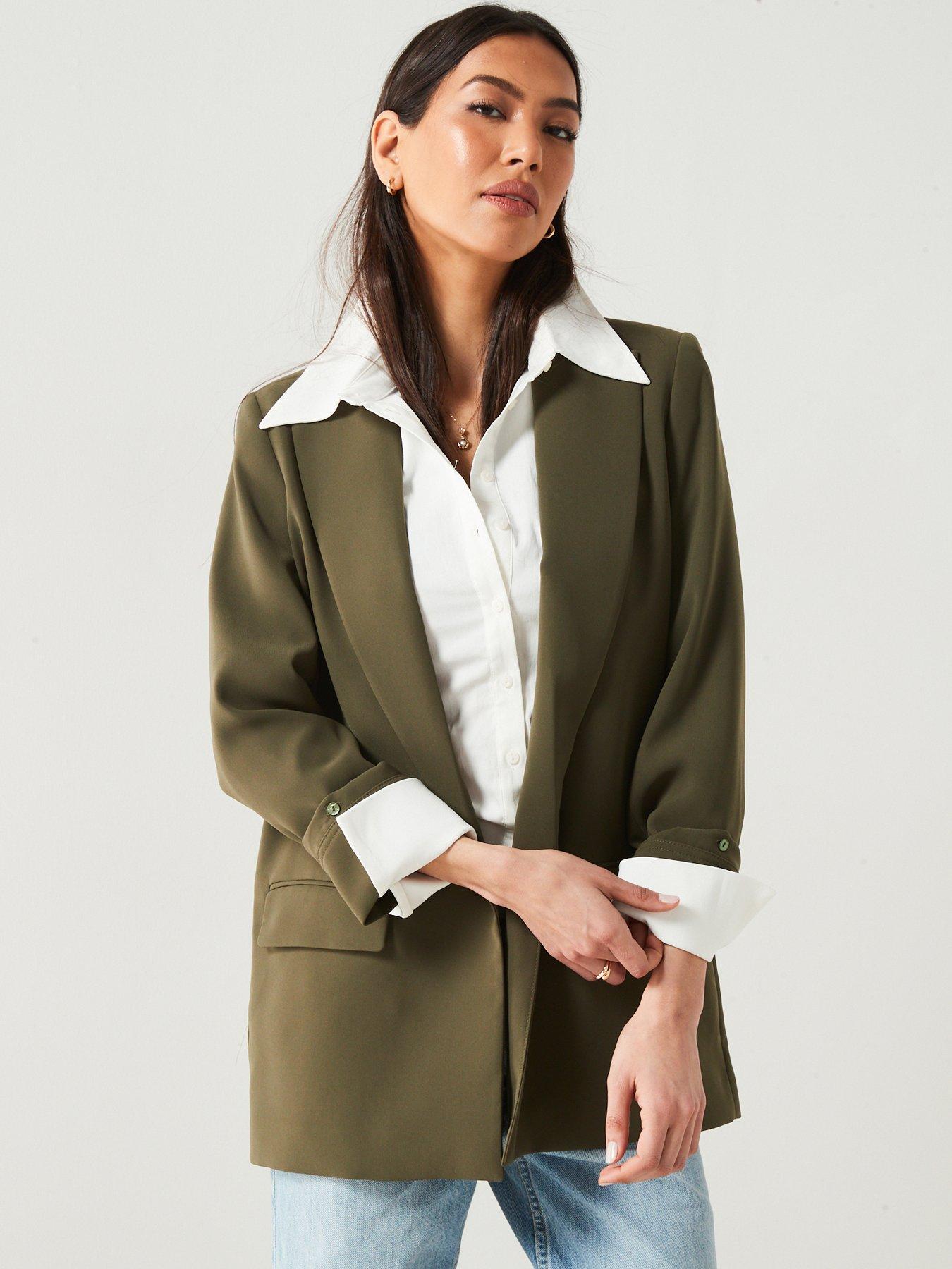 Mango Khaki Blazer