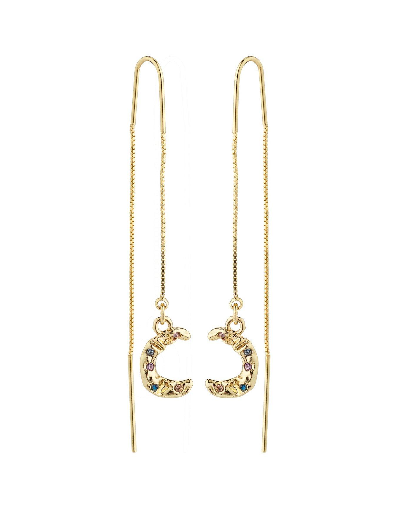 undefined REMY chain earrings gold-plated