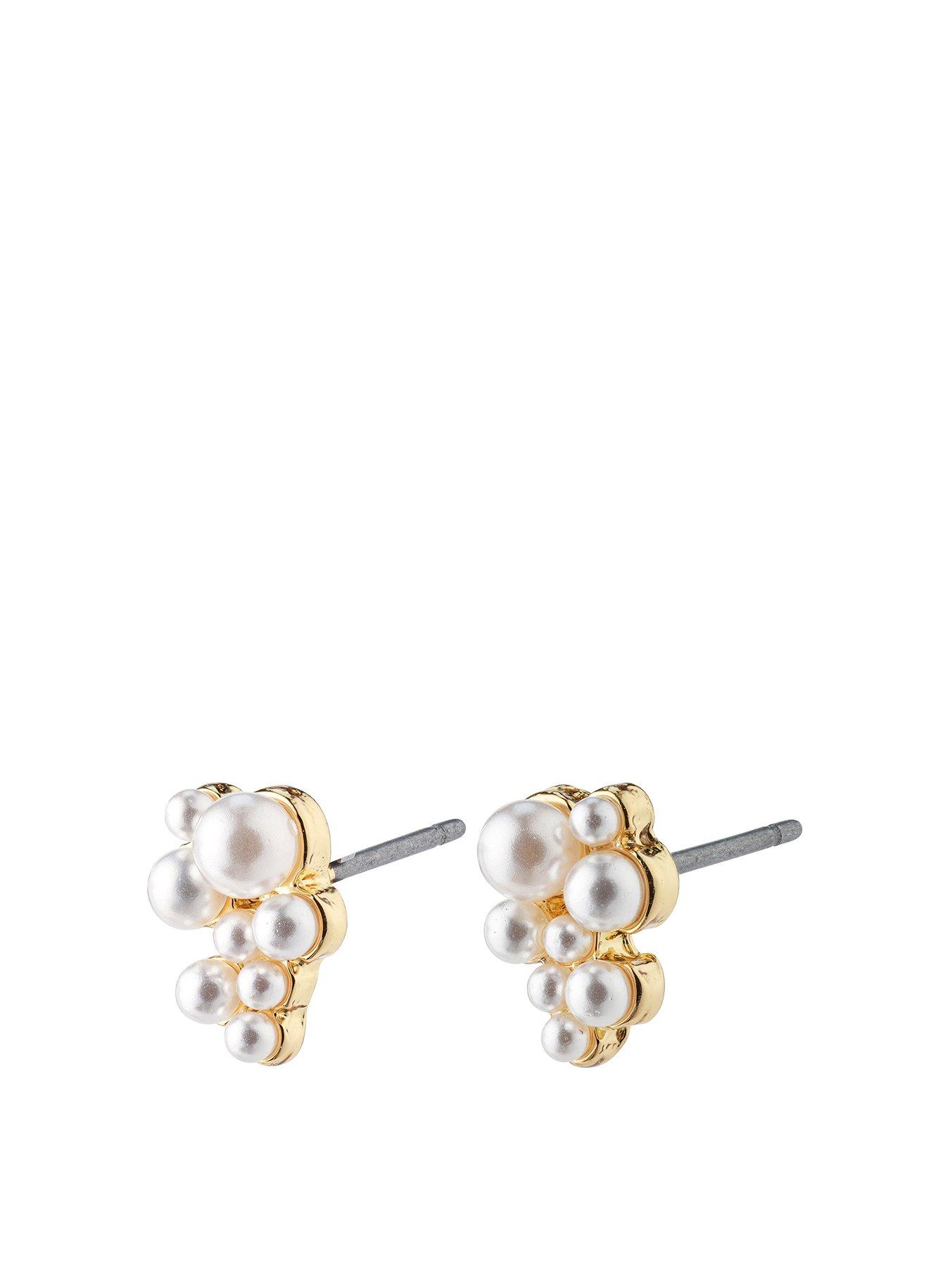 undefined RELANDO beaded earrings gold-plated