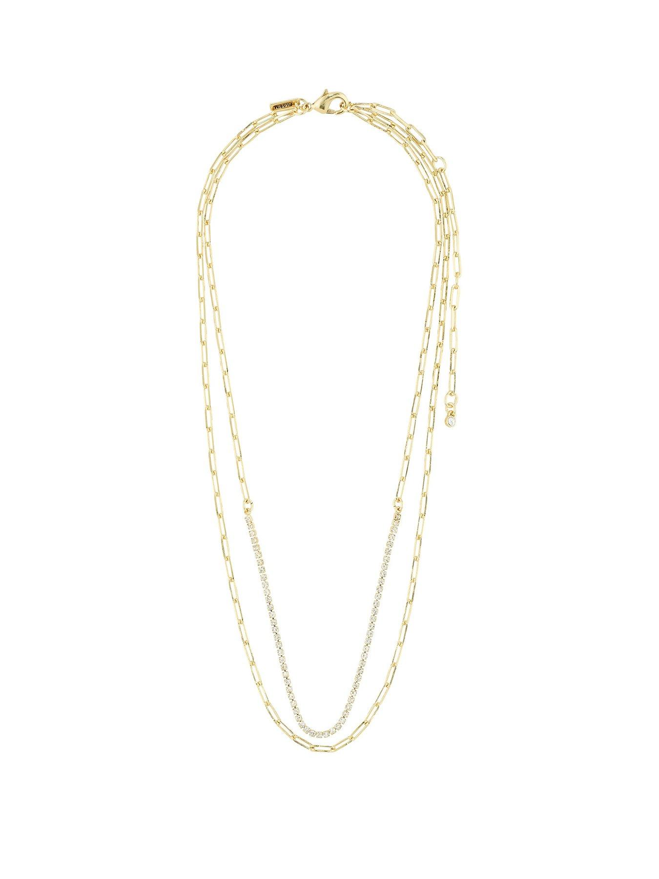 undefined ROWAN necklace, 2-in-1, gold-plated