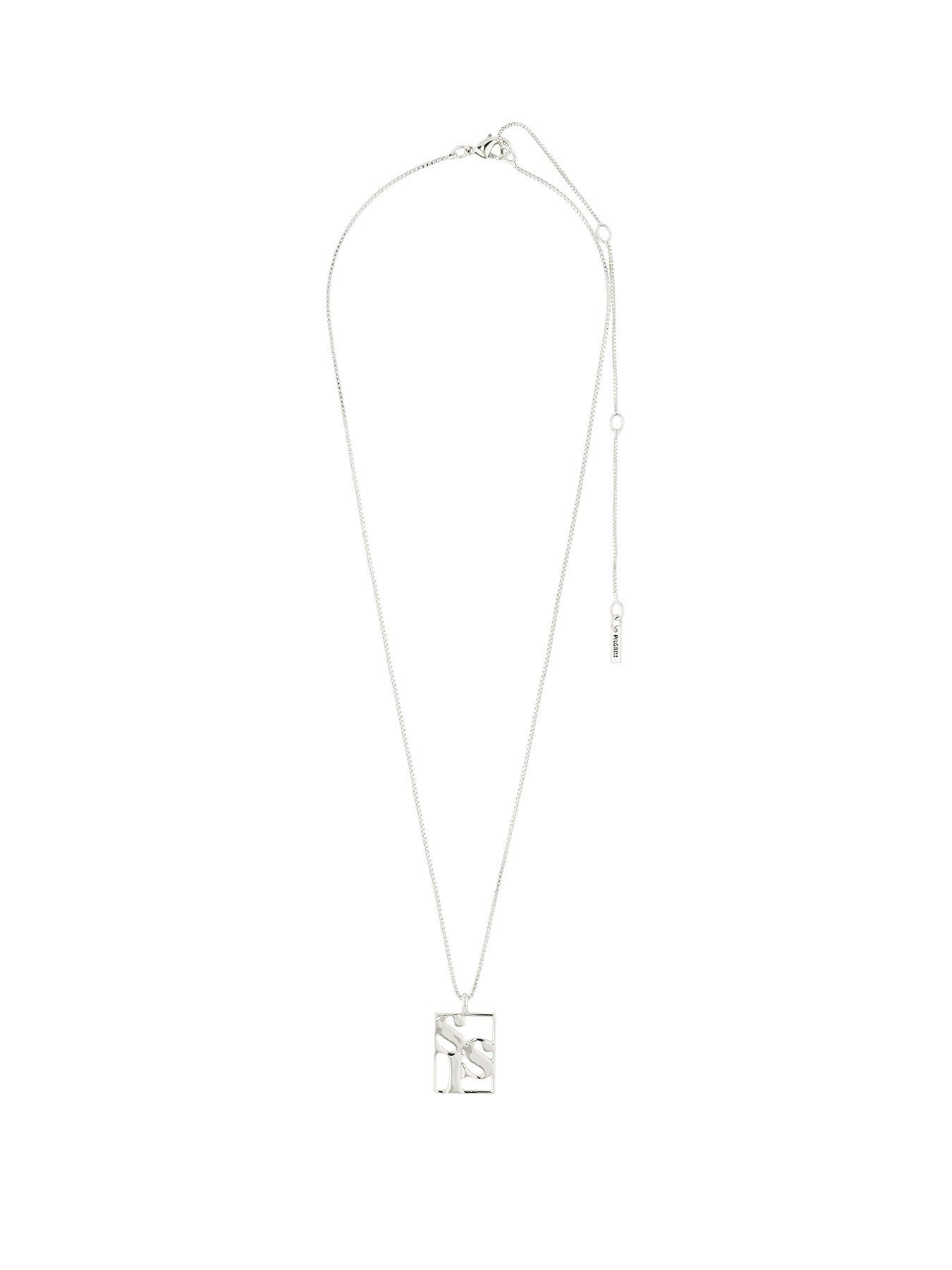 undefined LOVE TAG, SIS necklace silver-plated