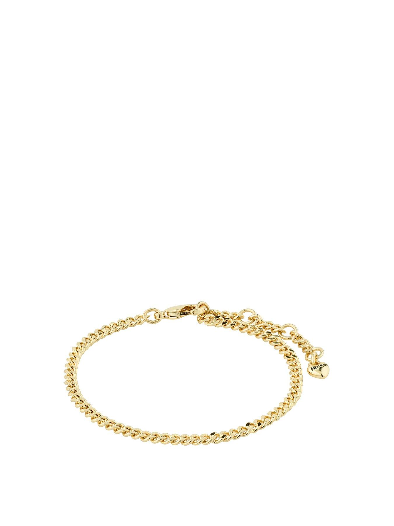 Product photograph of Pilgrim Sophia Bracelet Gold-plated from very.co.uk