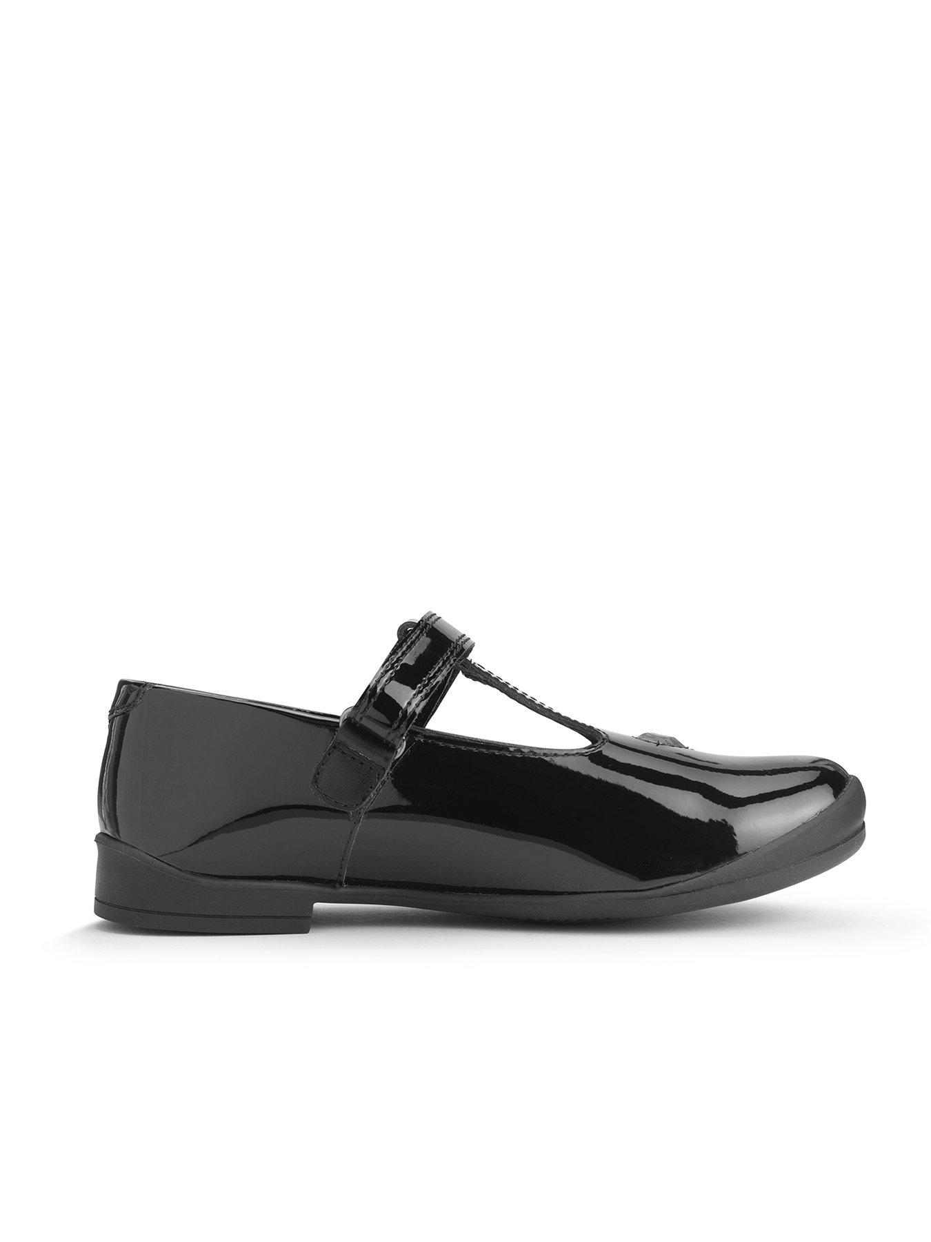Image 6 of 6 of Start-rite Spellbound Girls Black Patent Leather T Bar School Shoes