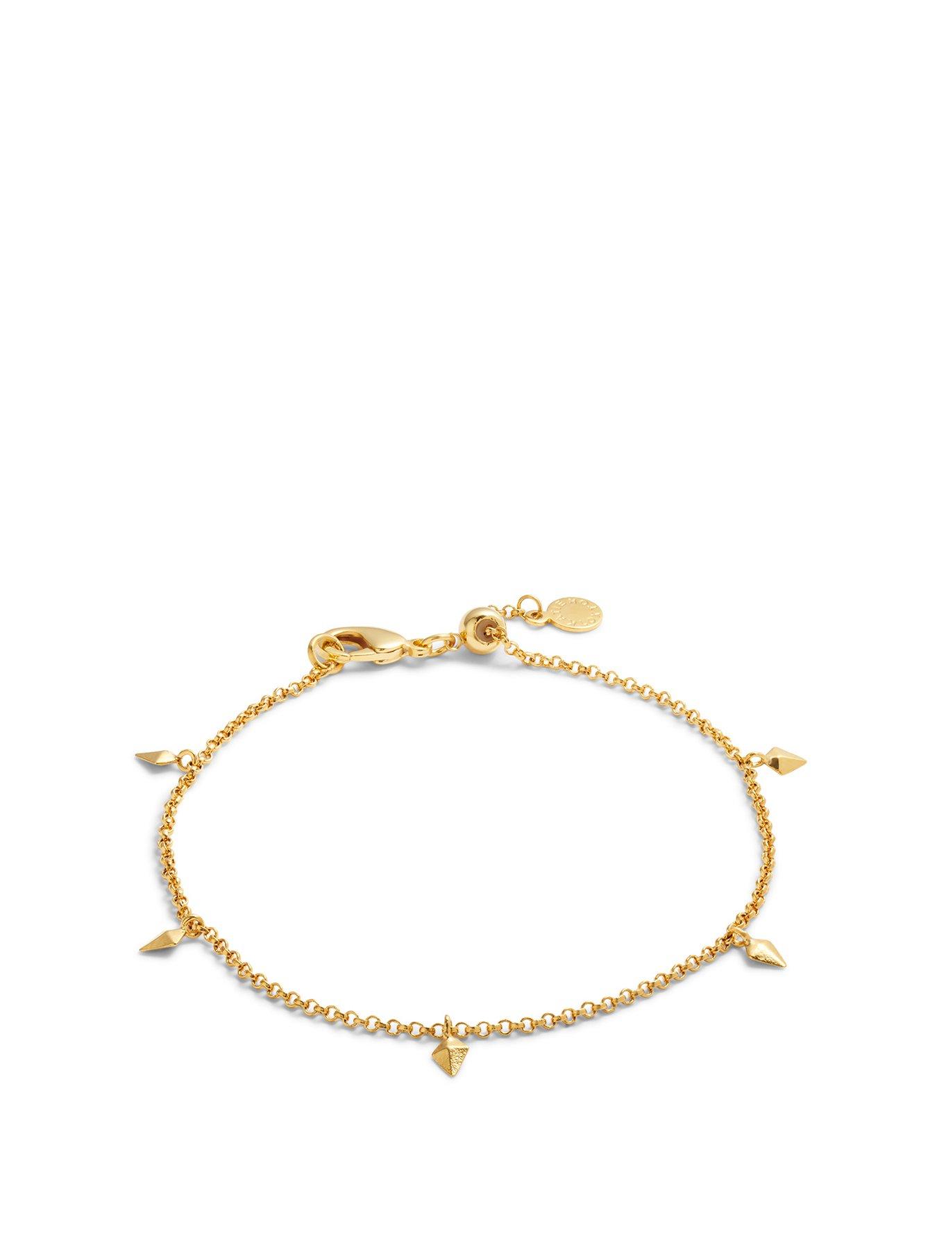 Product photograph of Katie Loxton Estee Bracelet Gold Bracelet 19cm Total Length from very.co.uk