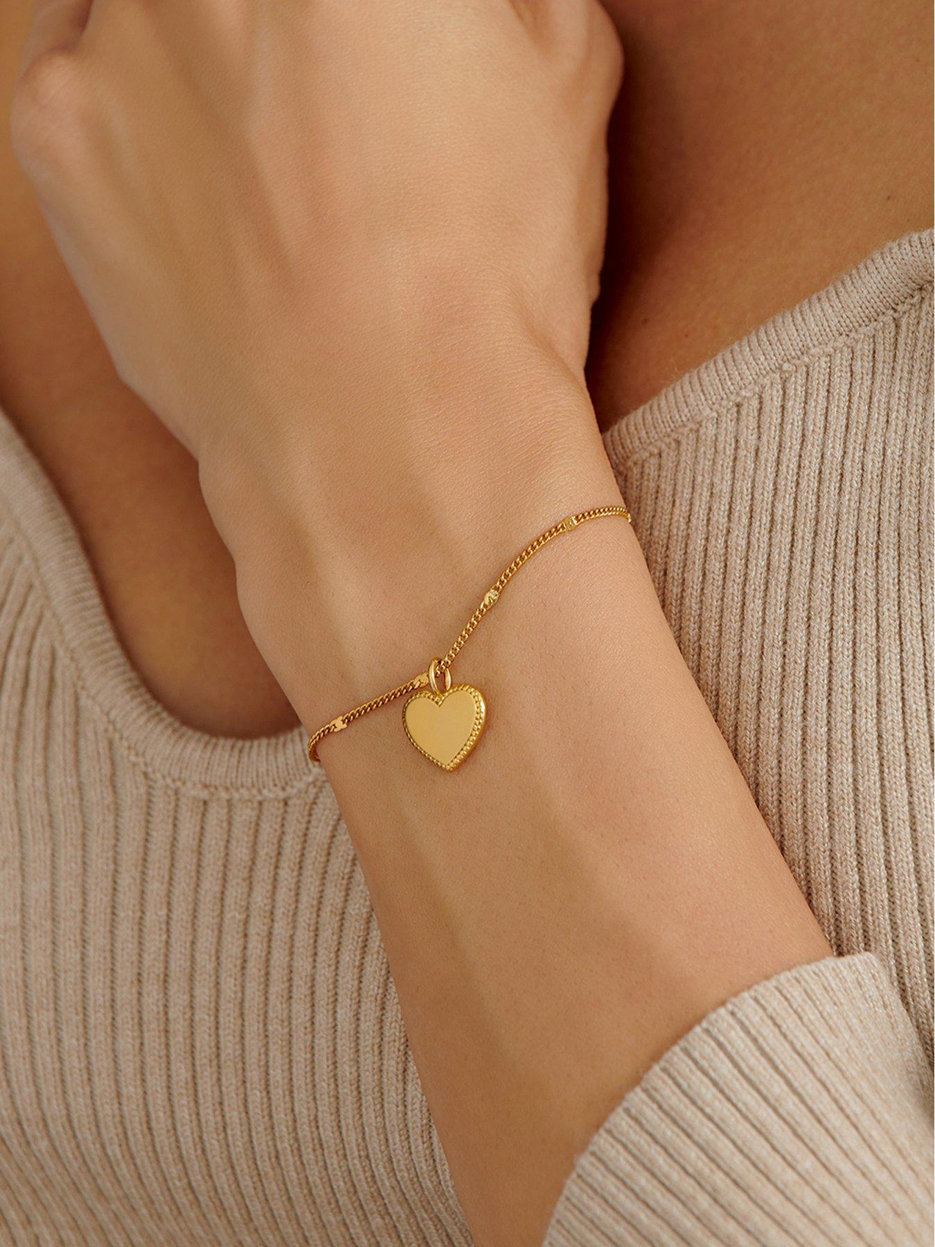 Image 2 of 6 of Katie Loxton Forever Waterproof Gold Heart Bracelet