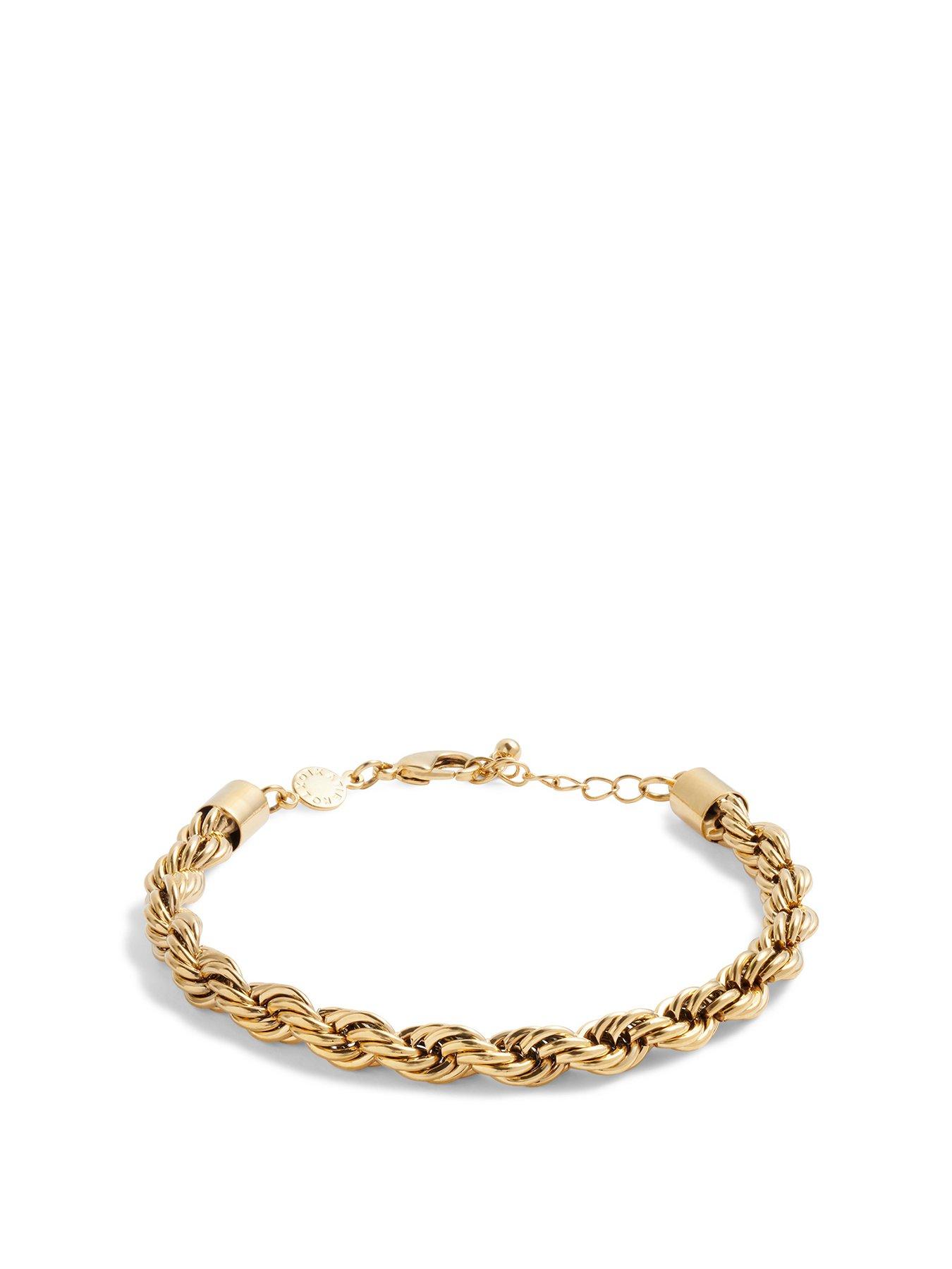 Katie Loxton Reine Waterproof Gold Rope Bracelet