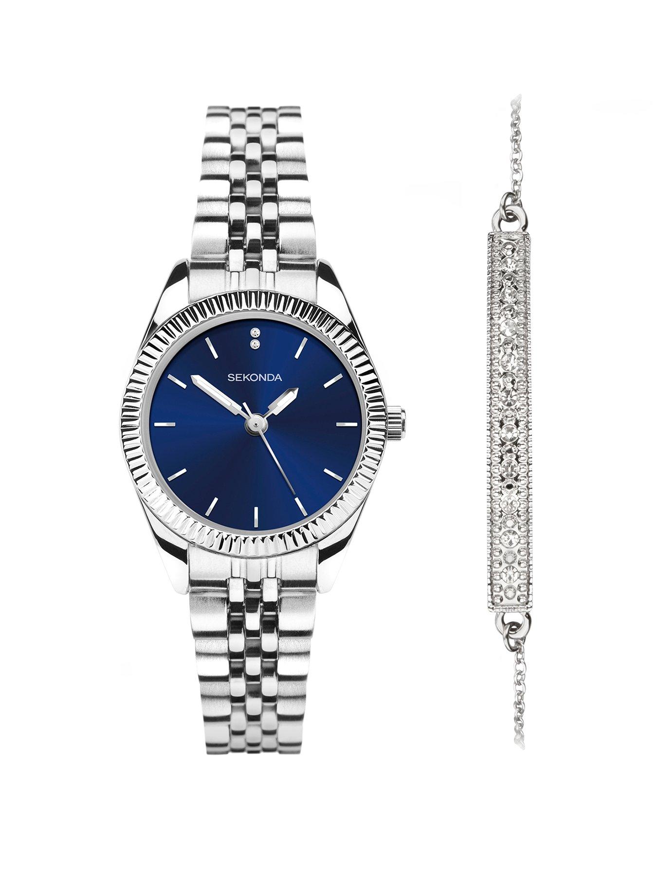 Sekonda stone hotsell set ladies watch