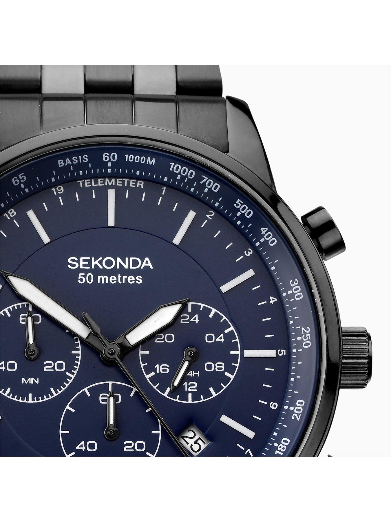 Sekonda midnight blue hot sale chronograph watch