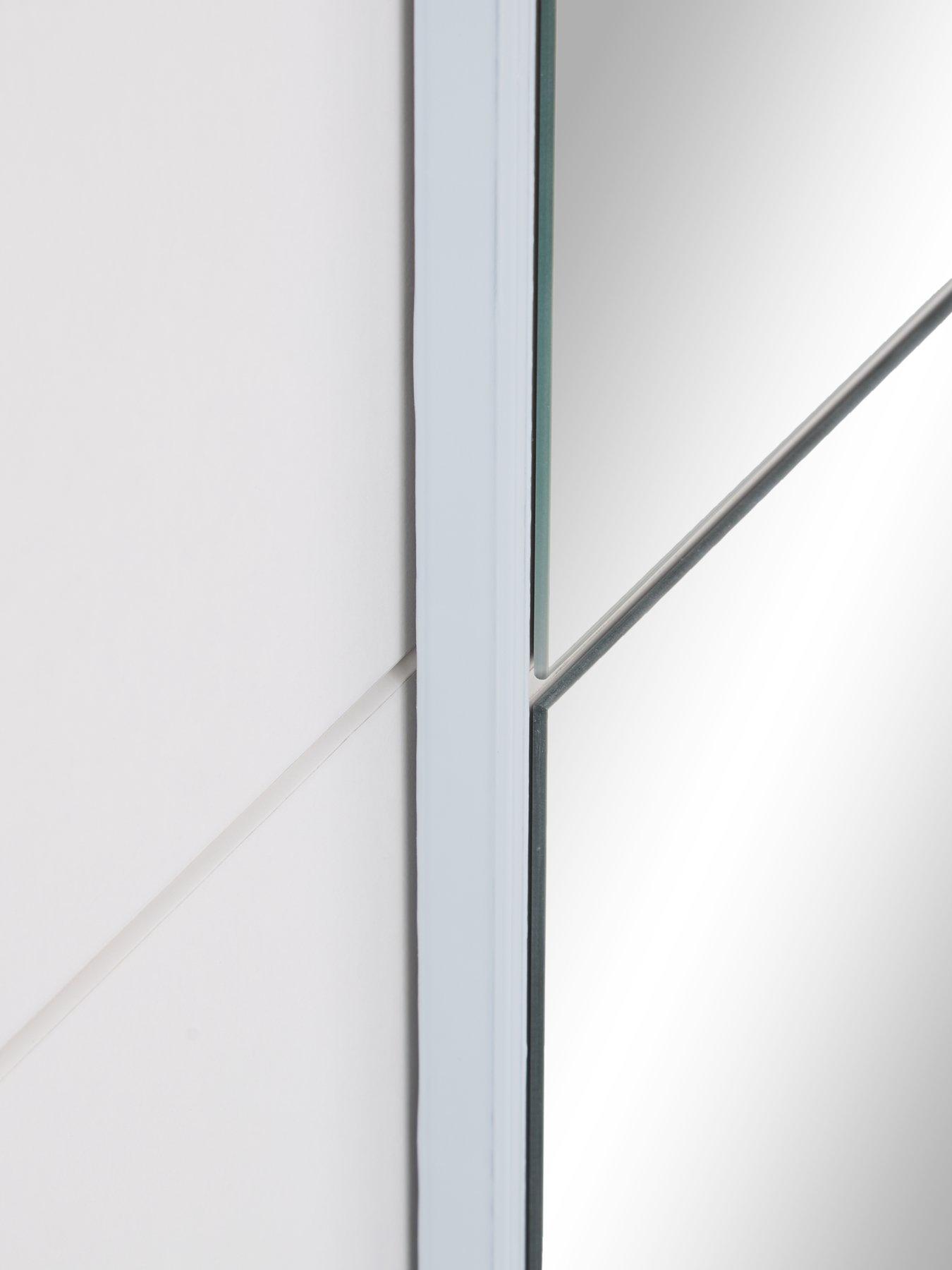 Image 6 of 6 of Very Home Nico 190 cm&nbsp;2 Door&nbsp;Sliding Mirrored Wardrobe - White
