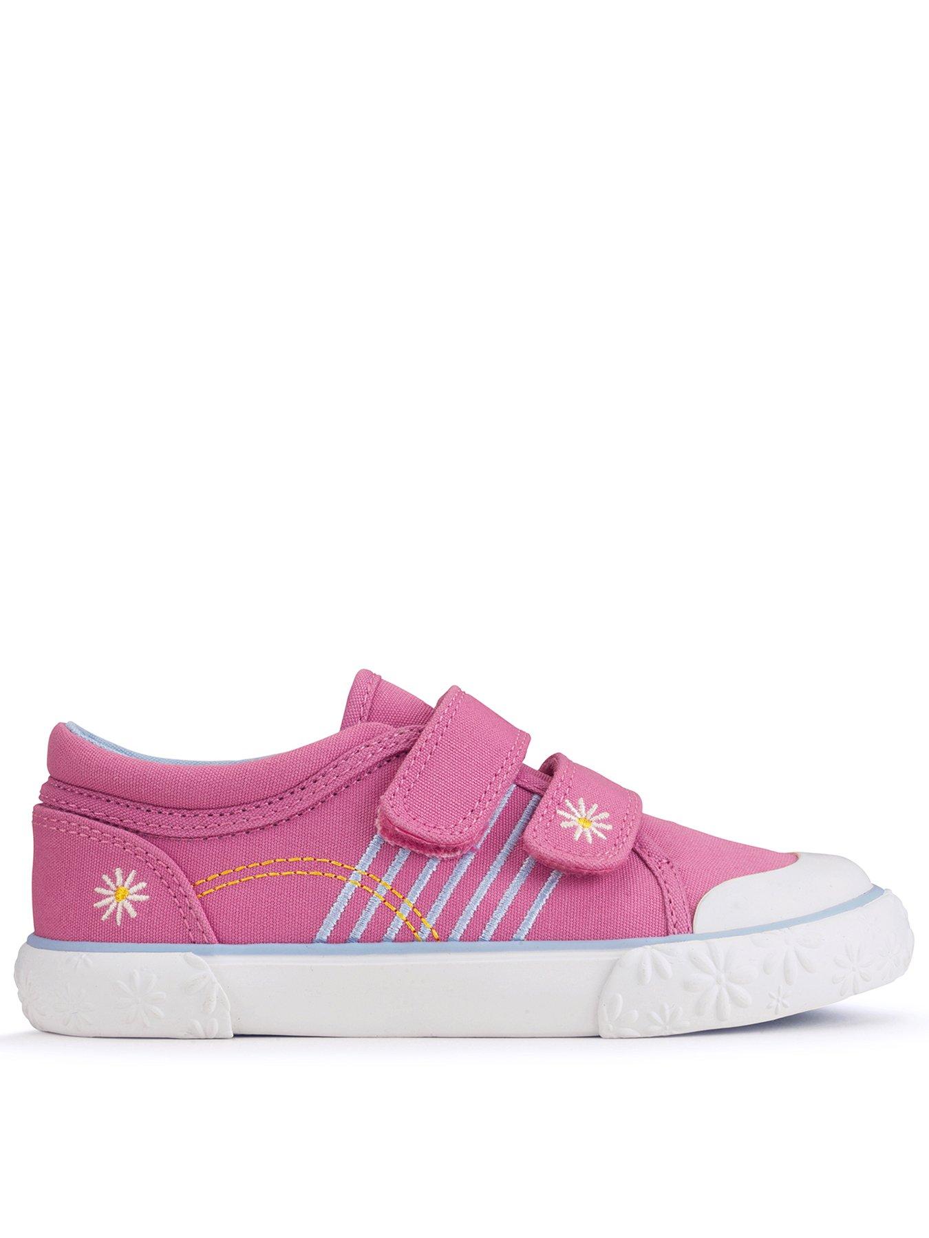 Start rite Garden Navy Blue Girls Machine Washable Canvas Plimsolls Very