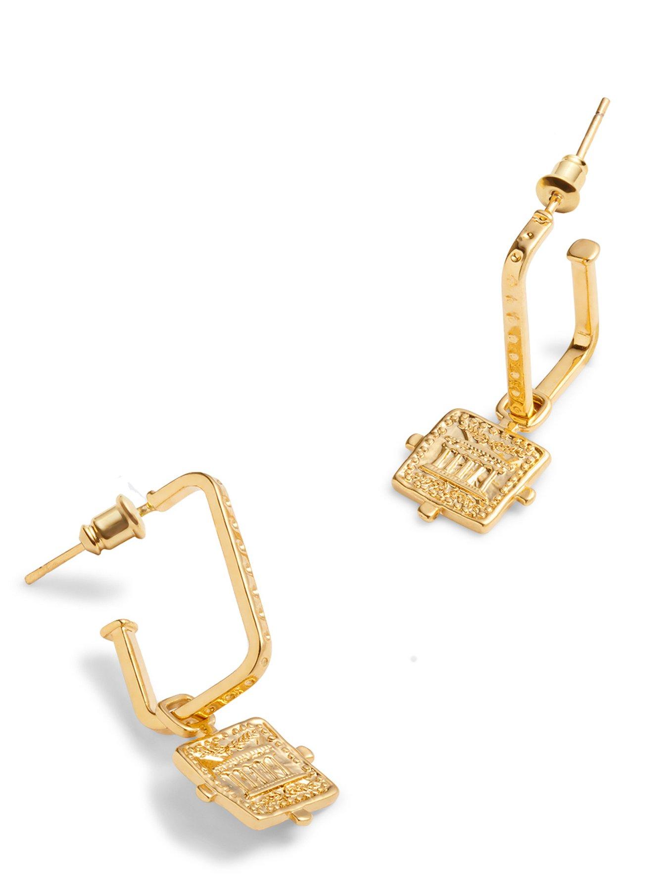 Image 4 of 6 of Katie Loxton Hera Waterproof Gold Earrings