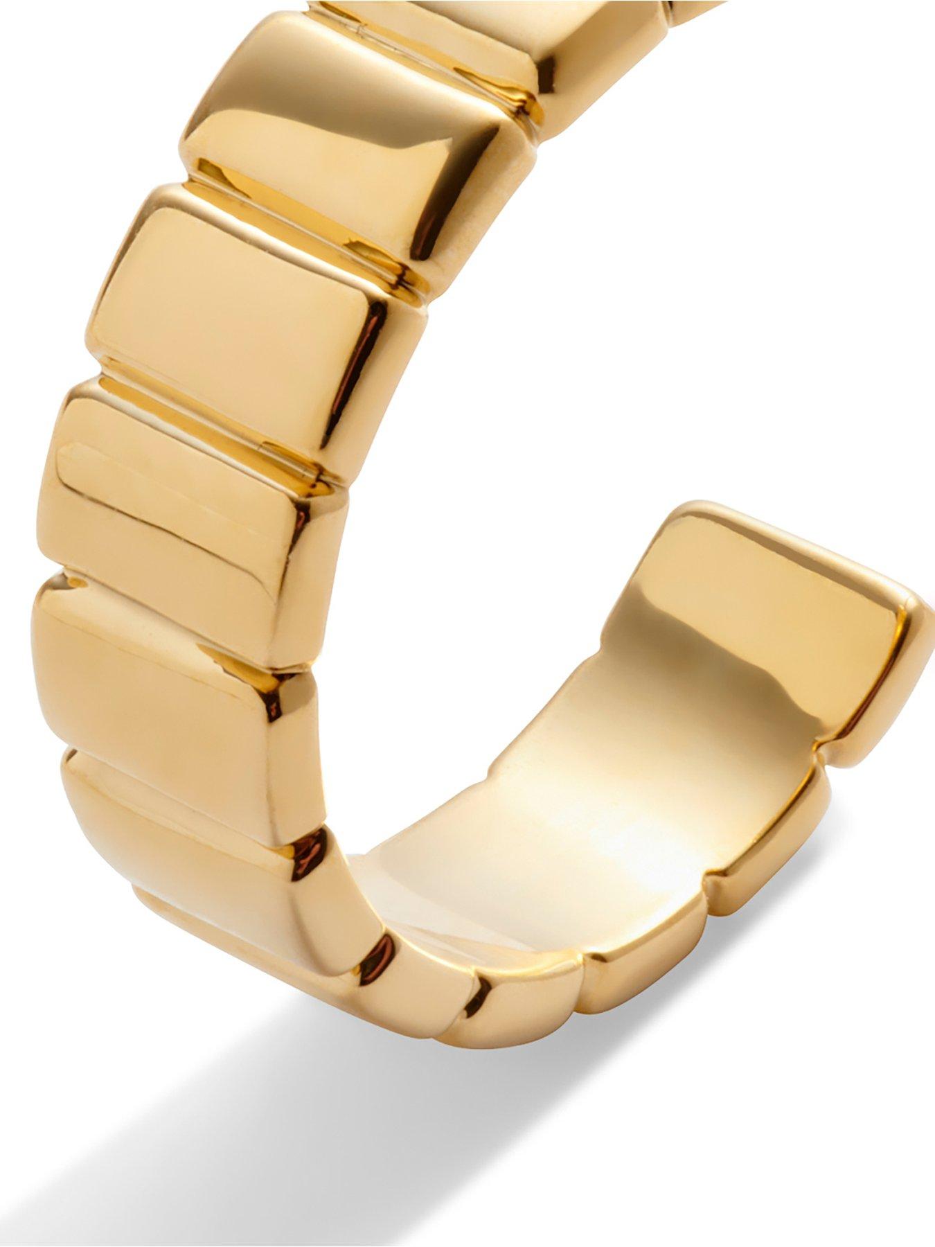Image 3 of 6 of Katie Loxton Aurelia Waterproof Gold Hoop Earrings