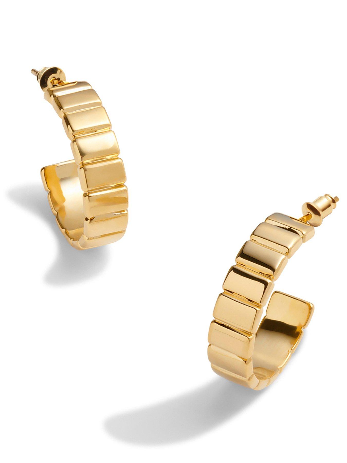 Image 4 of 6 of Katie Loxton Aurelia Waterproof Gold Hoop Earrings