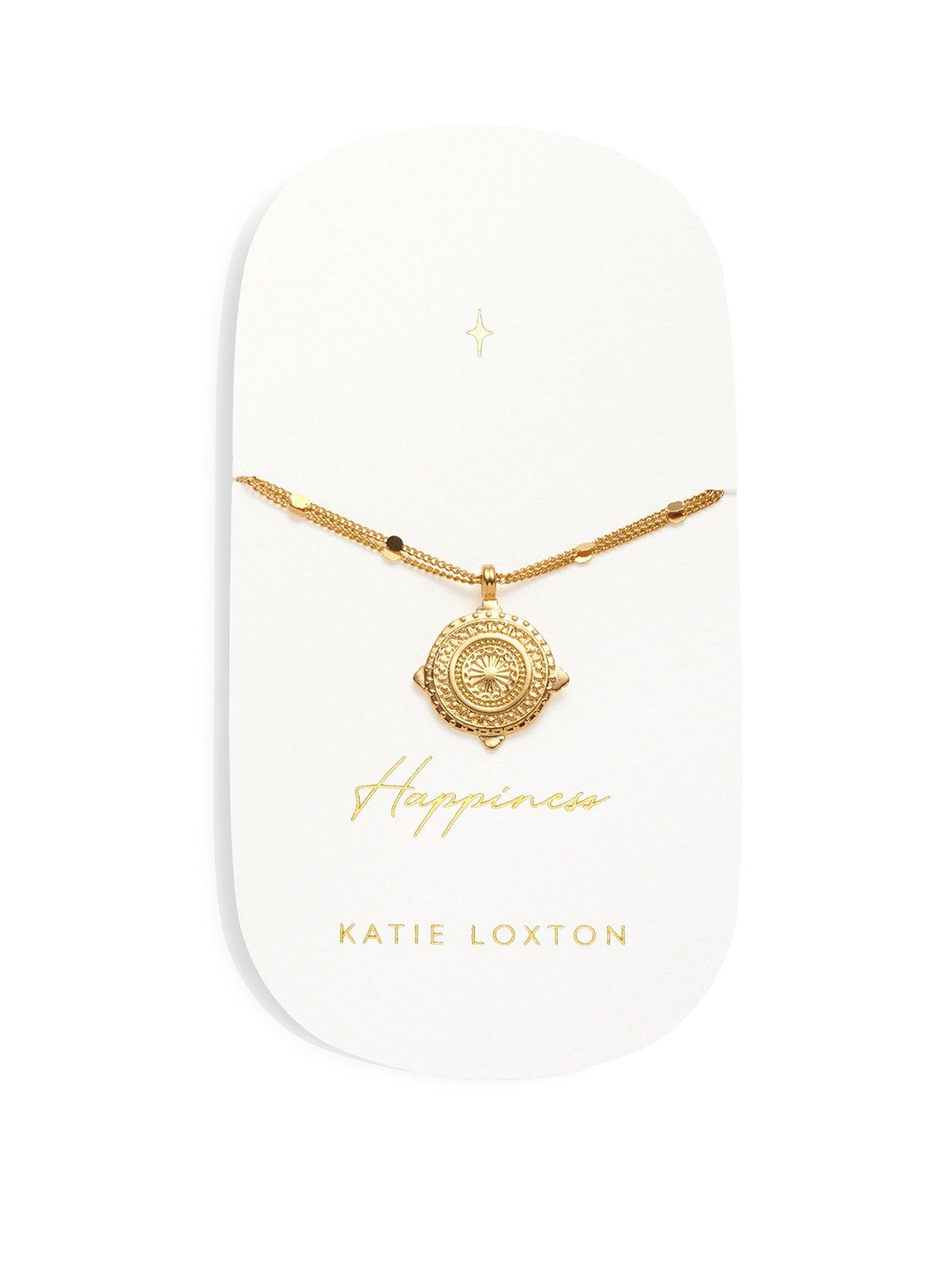 Product photograph of Katie Loxton Athena Waterproof Gold Bracelet from very.co.uk