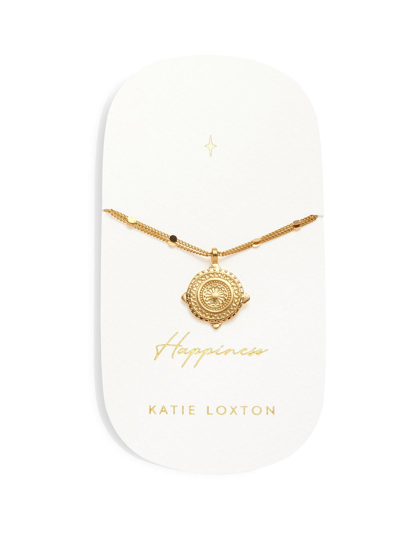 Katie Loxton HAPPINESS - ANTIQUE BRACELET - Gold Coated - 18cm + 3cm extender