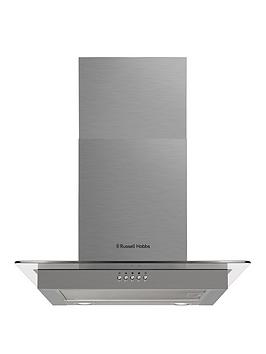 Product photograph of Russell Hobbs Rhfgch601ss 60cm Flat Glass Stainless Steel Cooker Hood from very.co.uk