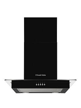 Product photograph of Russell Hobbs Rhfgch601b 60cm Flat Chimney Cooker Hood from very.co.uk