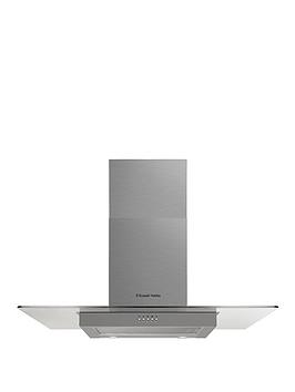 Product photograph of Russell Hobbs Rhfgch901ss 90cm Wide Flat Glass Cooker Hood - Stainless Steel from very.co.uk