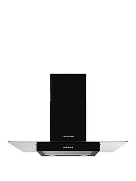 Product photograph of Russell Hobbs Rhfgch901b 90cm Flat Chimney Cooker Hood from very.co.uk