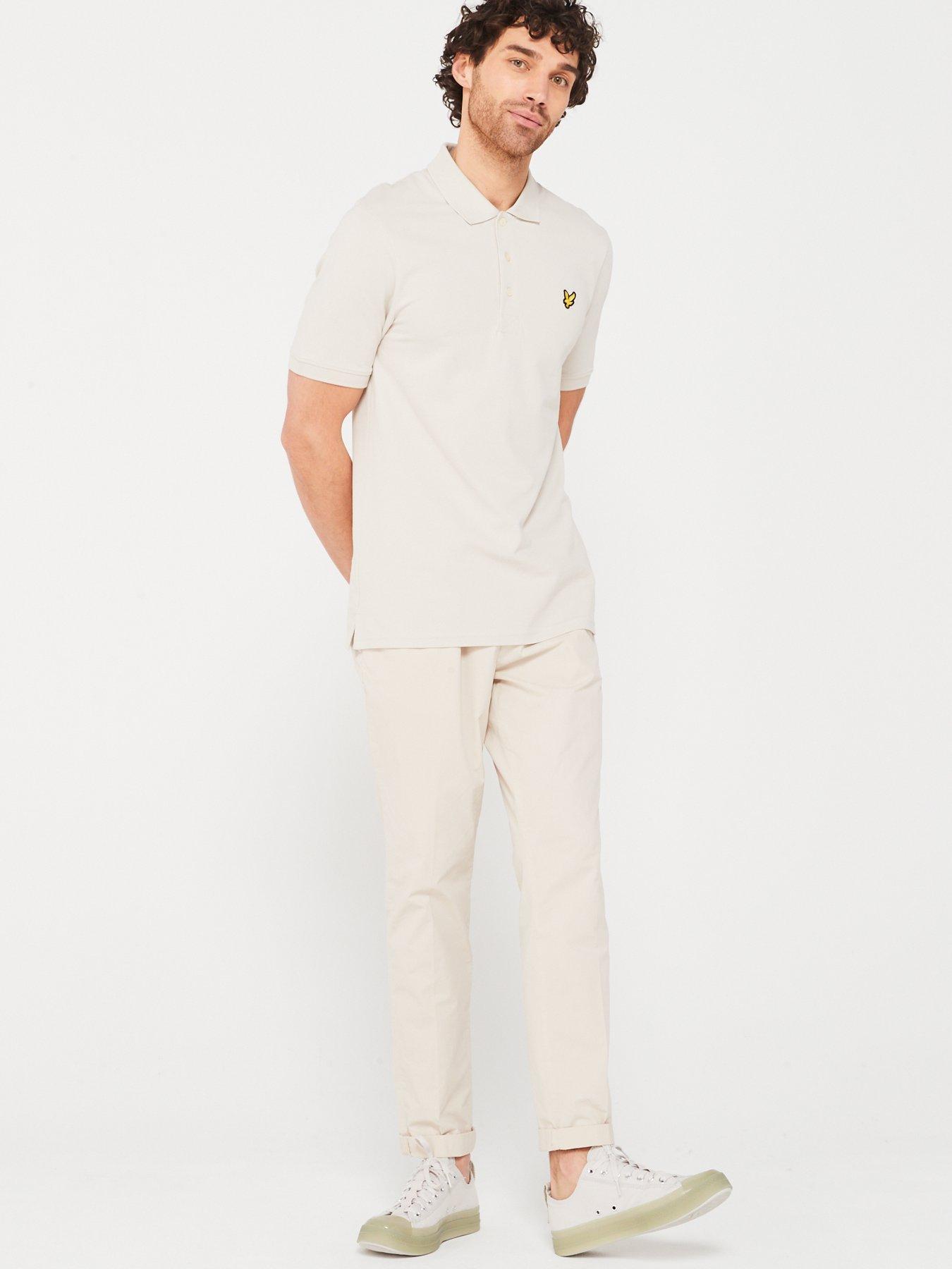 Image 3 of 4 of Lyle & Scott Plain Polo Shirt - Beige