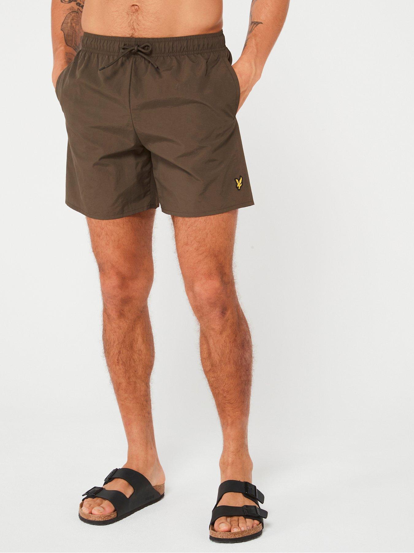 Plain Swim Shorts Dark Green