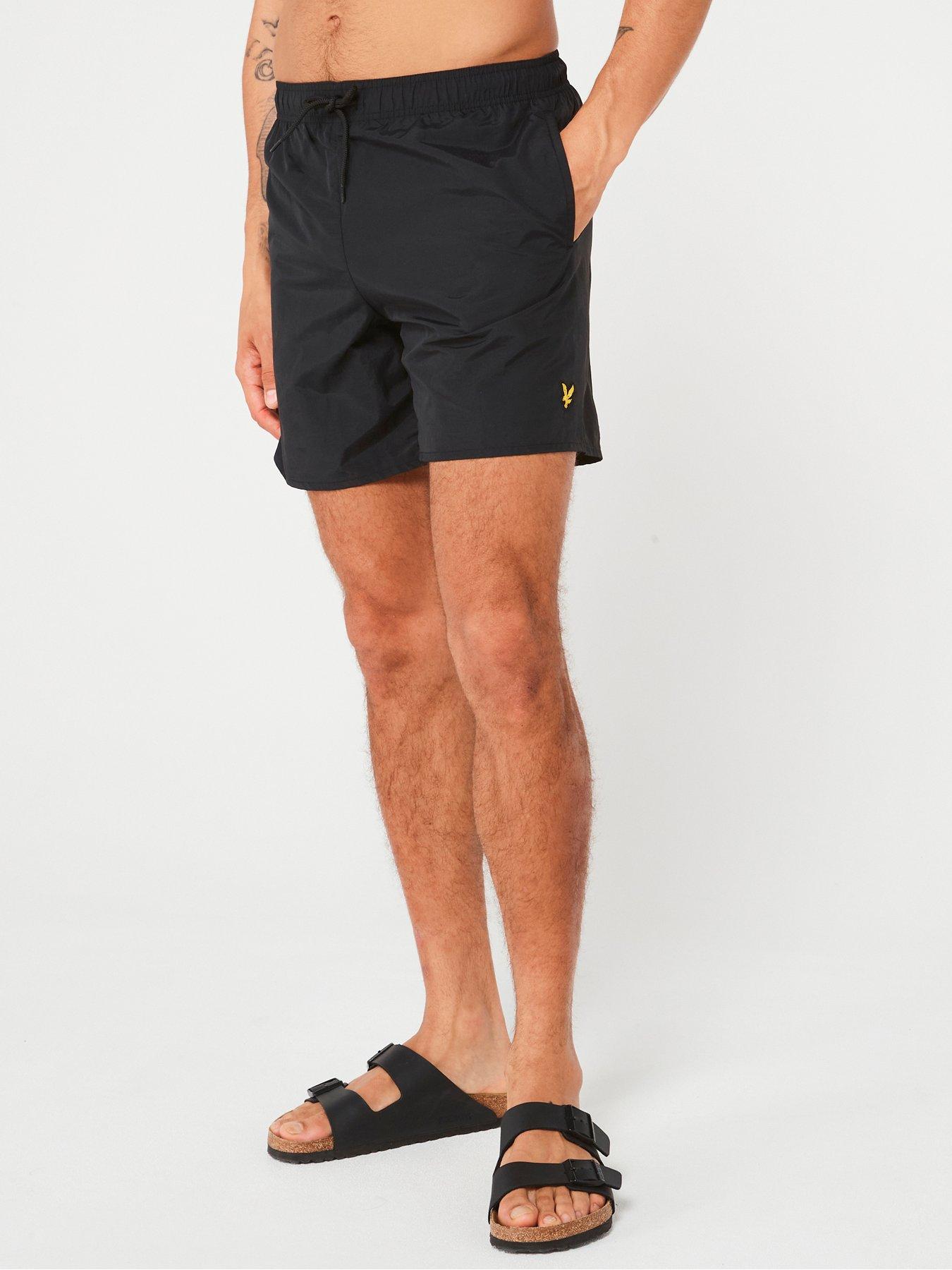 undefined Plain Swim Shorts - Black