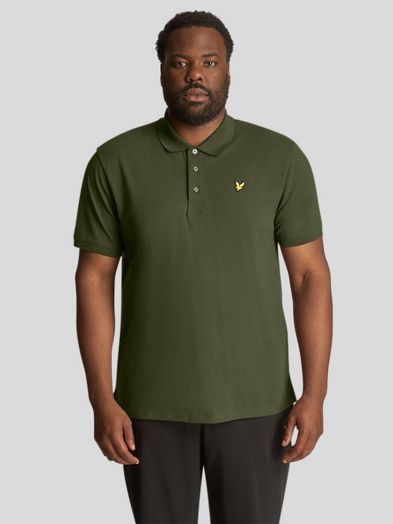 Big and tall men's polo shirts with outlet pocket