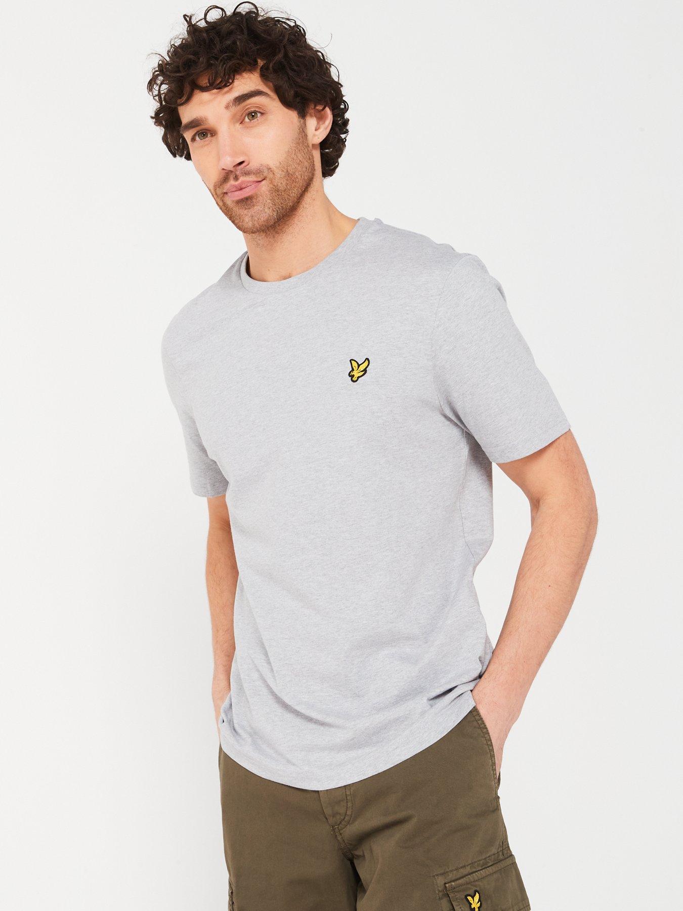 undefined Regular Fit Plain T-Shirt - Light Grey