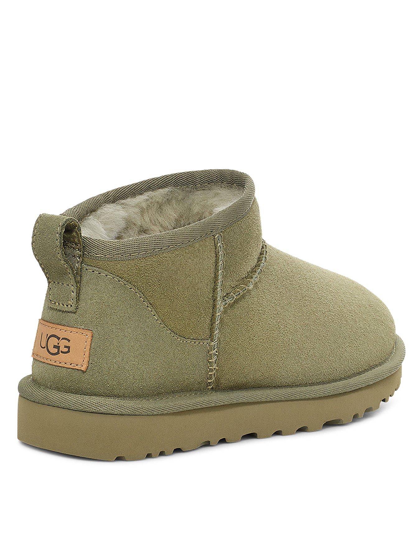 UGG Classic Ultra Mini Shaded Clover Boots Green Very