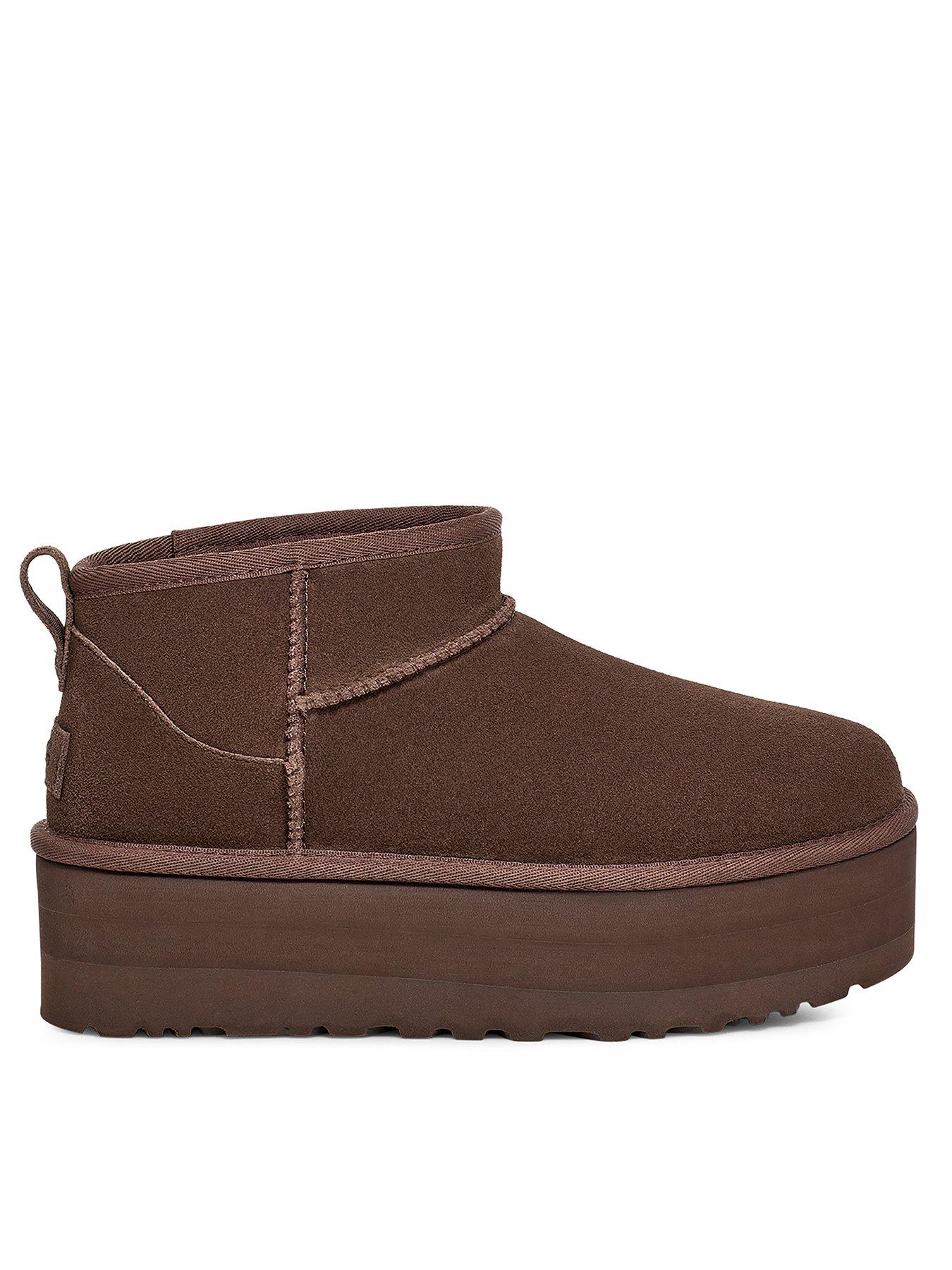 UGG Classic Mini Platform Ankle Boots - Burnt Cedar