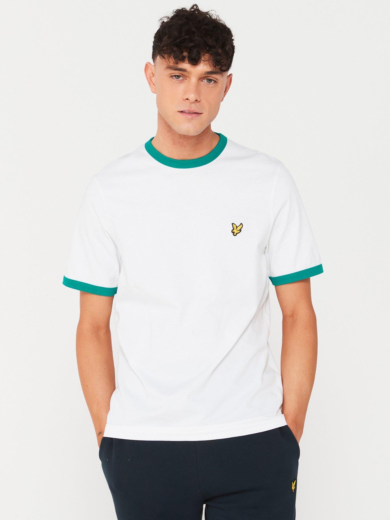 lyle & scott regular fit ringer t-shirt - white