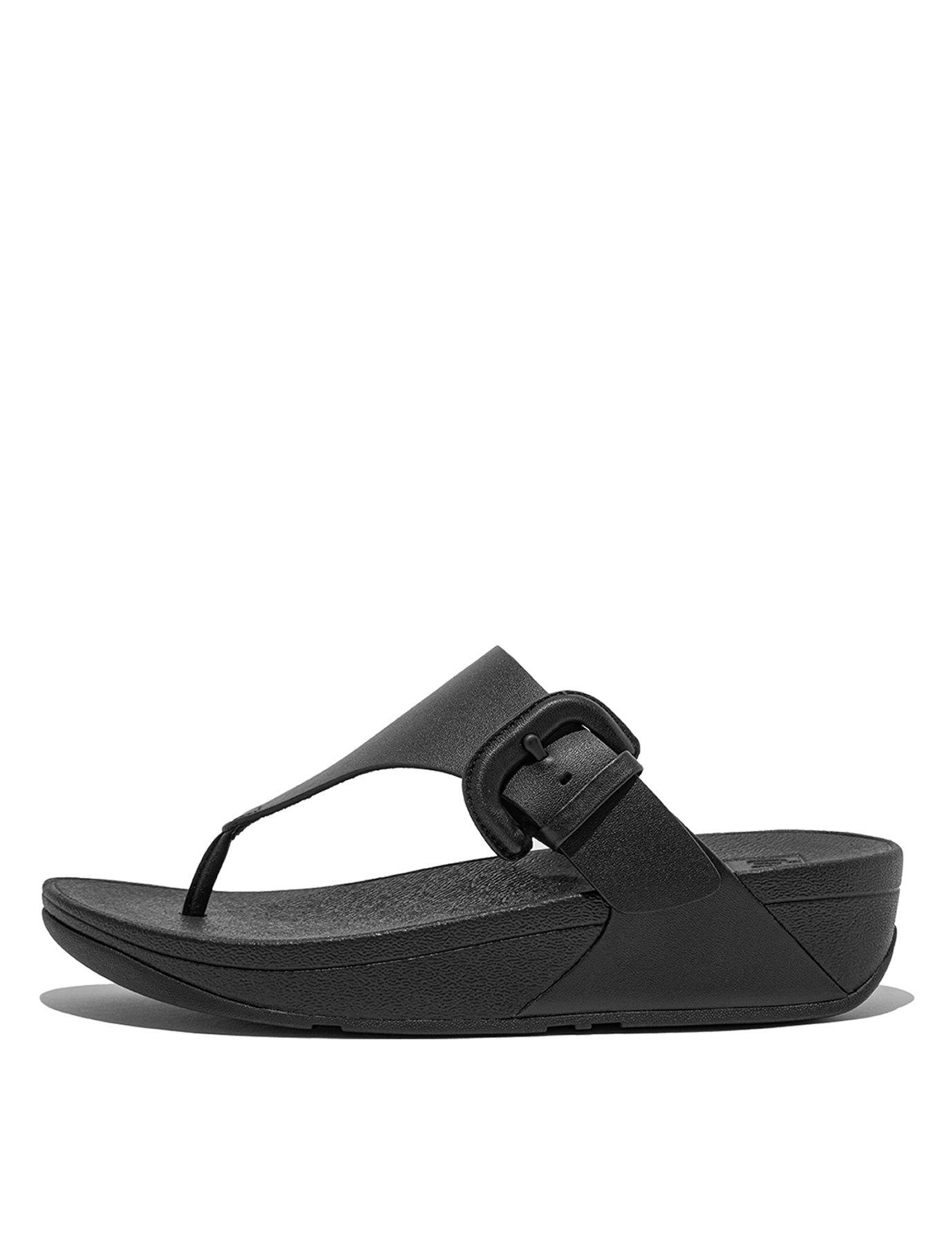 Yours Extra Wide Fit Woven Flat Sandal Black