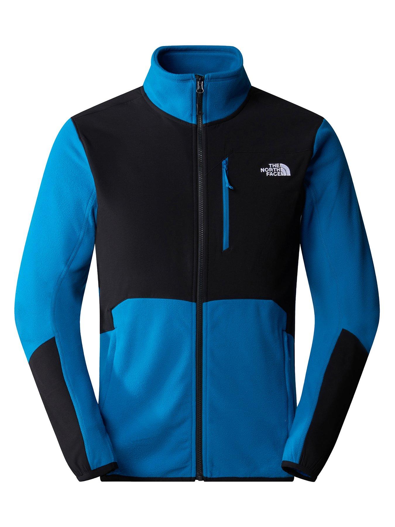 THE NORTH FACE Men's Glacier Pro Full Zip Fleece - Blue | Very.co.uk