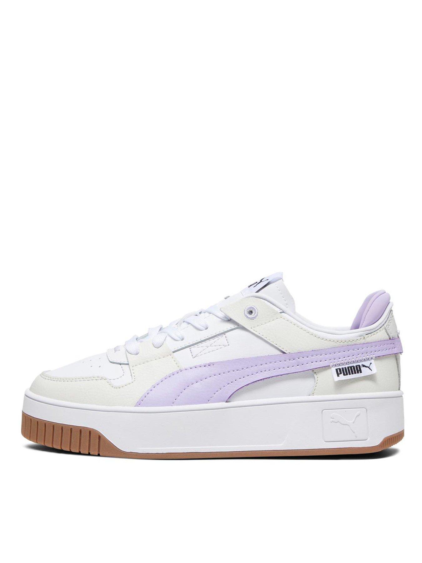 Womens Carina Street Vtg Trainers White lilac