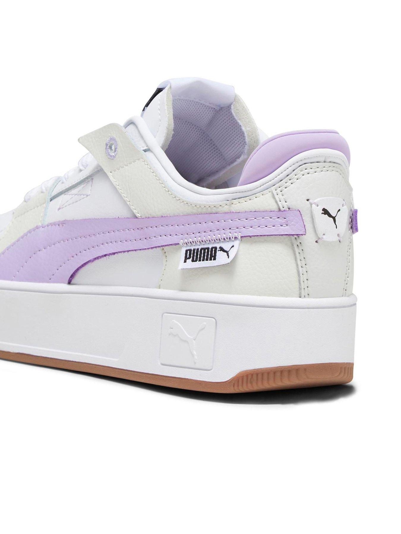 Womens Carina Street Vtg Trainers White lilac