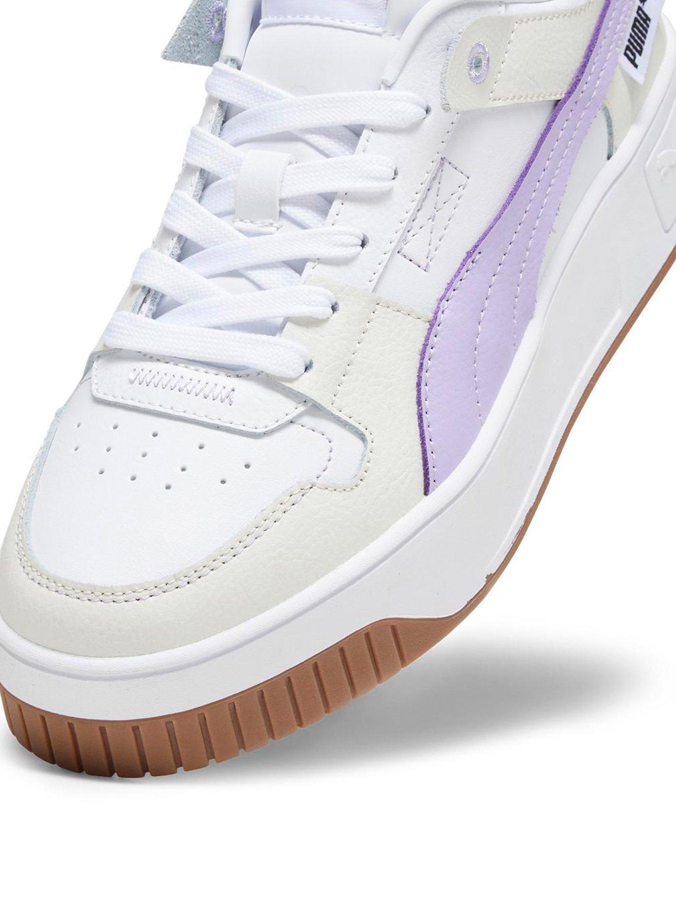 Puma Womens Carina Street Vtg Trainers - White/lilac | Very.co.uk