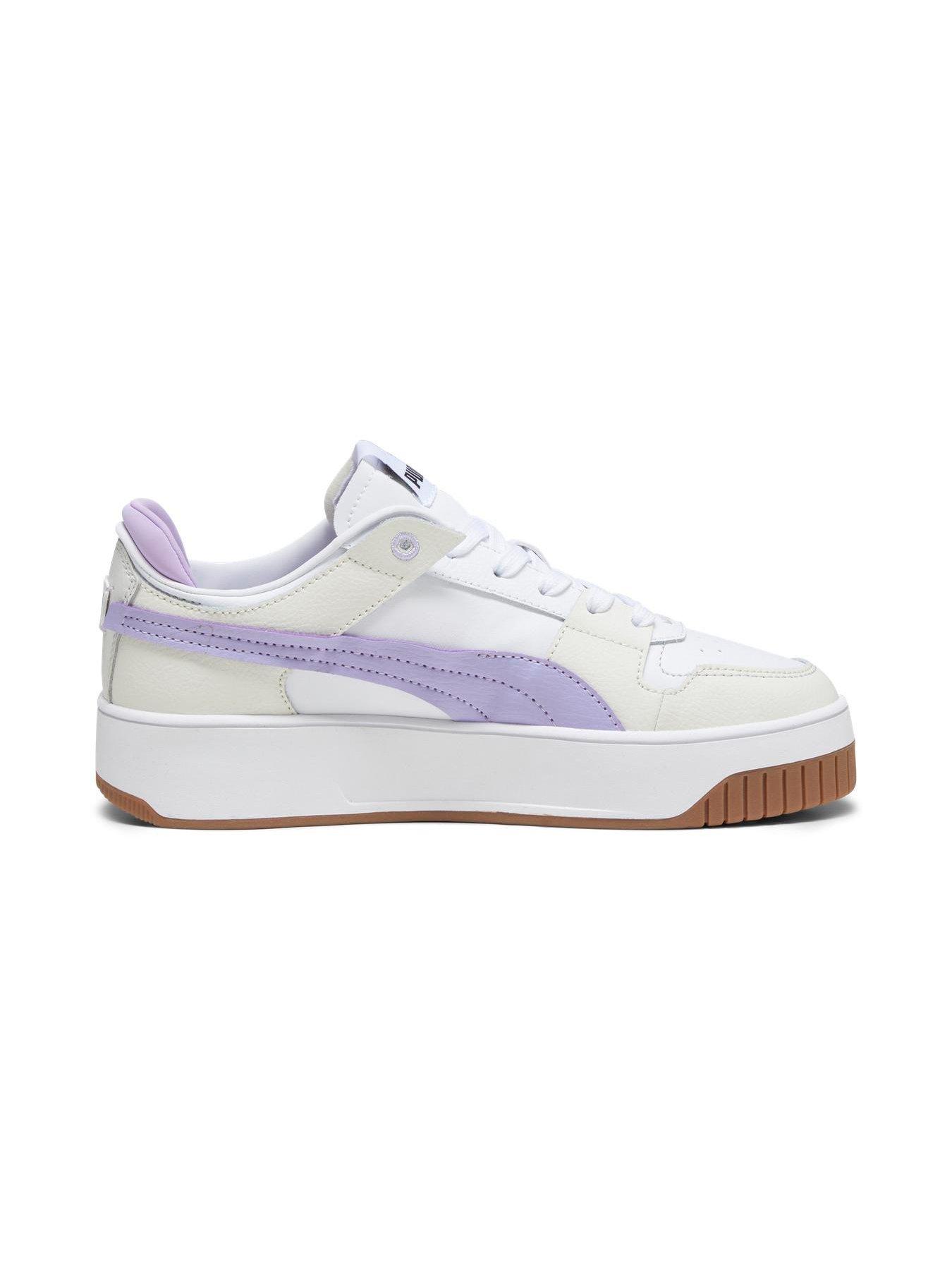 Womens Carina Street Vtg Trainers White lilac