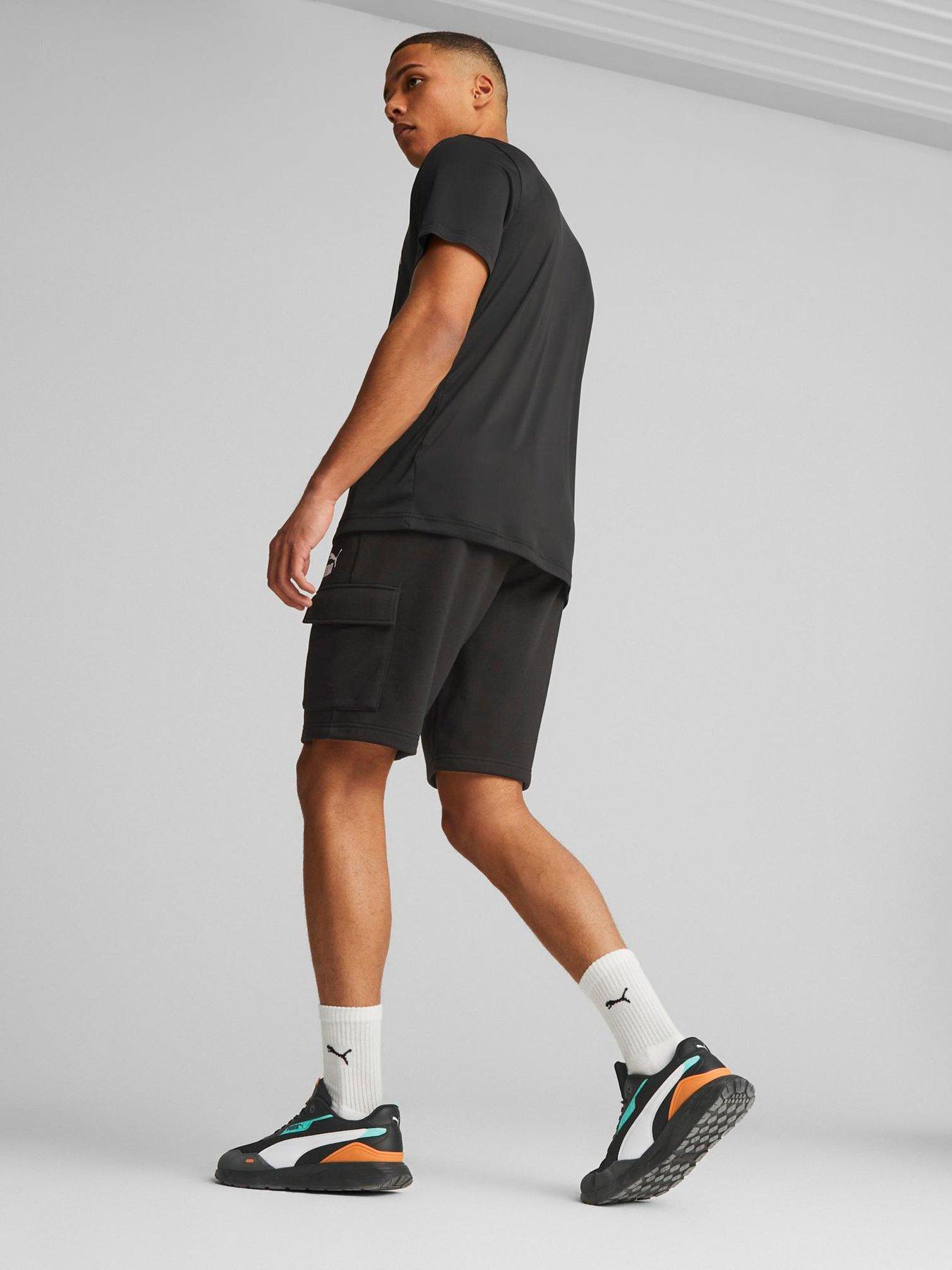 Puma Mens Essentials Cargo Shorts 10 Tr Black Very