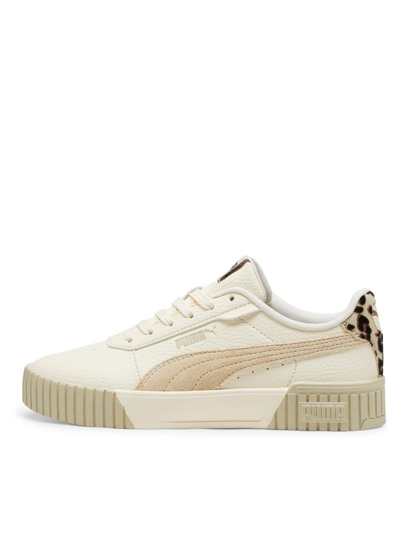 Beige puma trainers sale