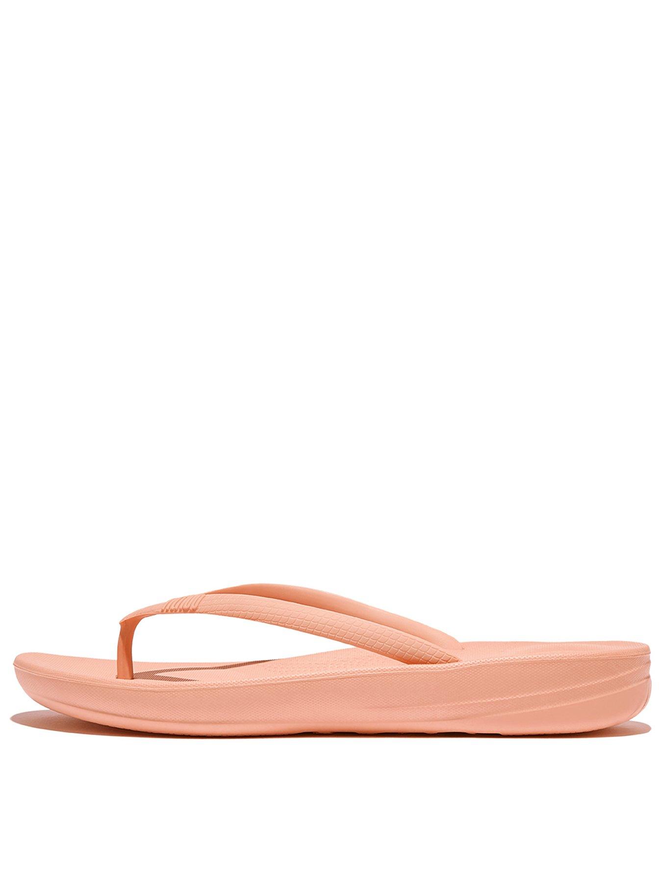 FitFlop Iqushion Ergonomic Flip-flops - Blushy - Pink | Very.co.uk