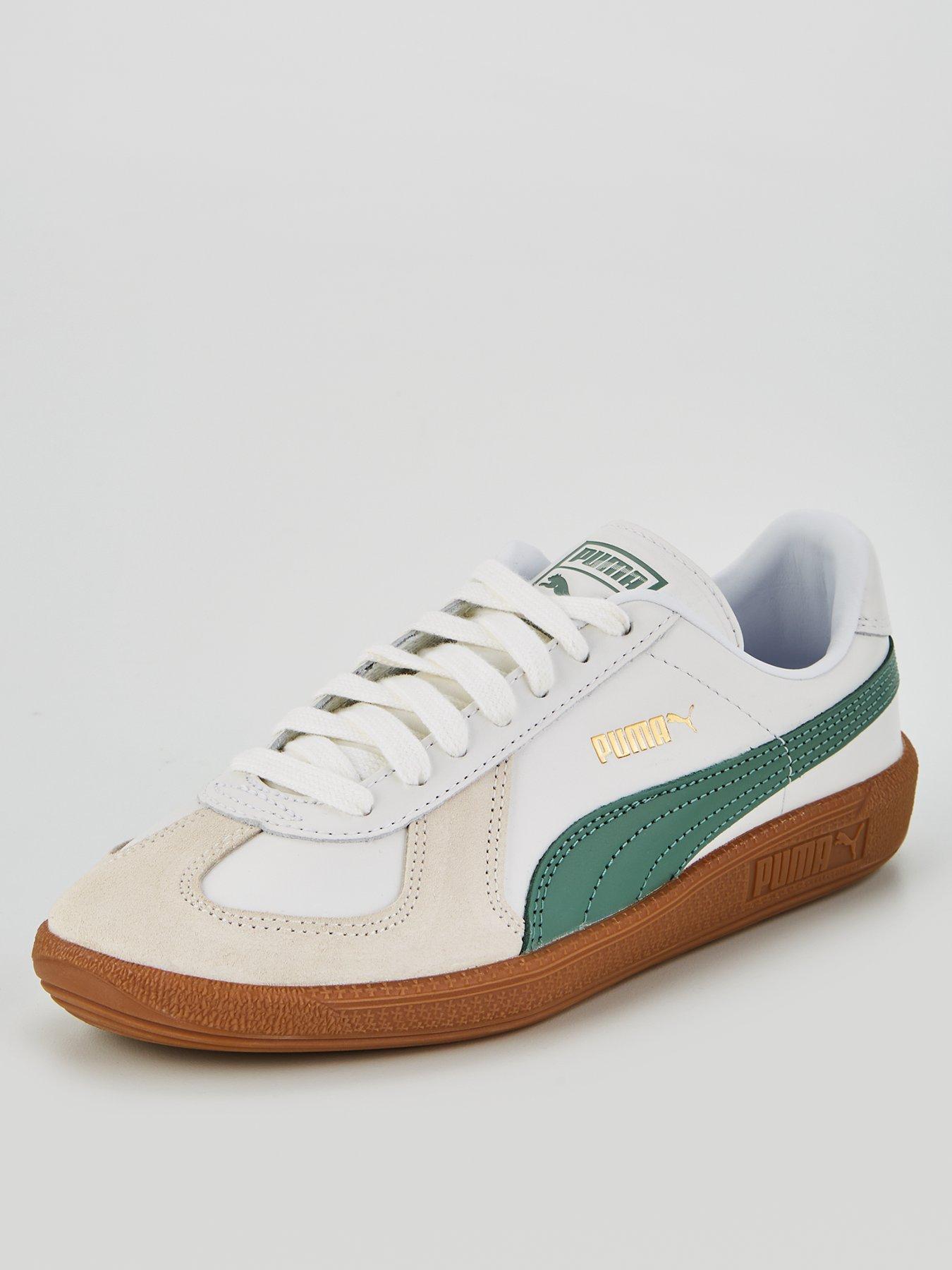 Womens Army Trainer White green